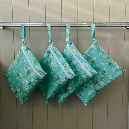 Water-resistant wet bags - Dancing Bluegums Green (Jessie Gore Illustrations)