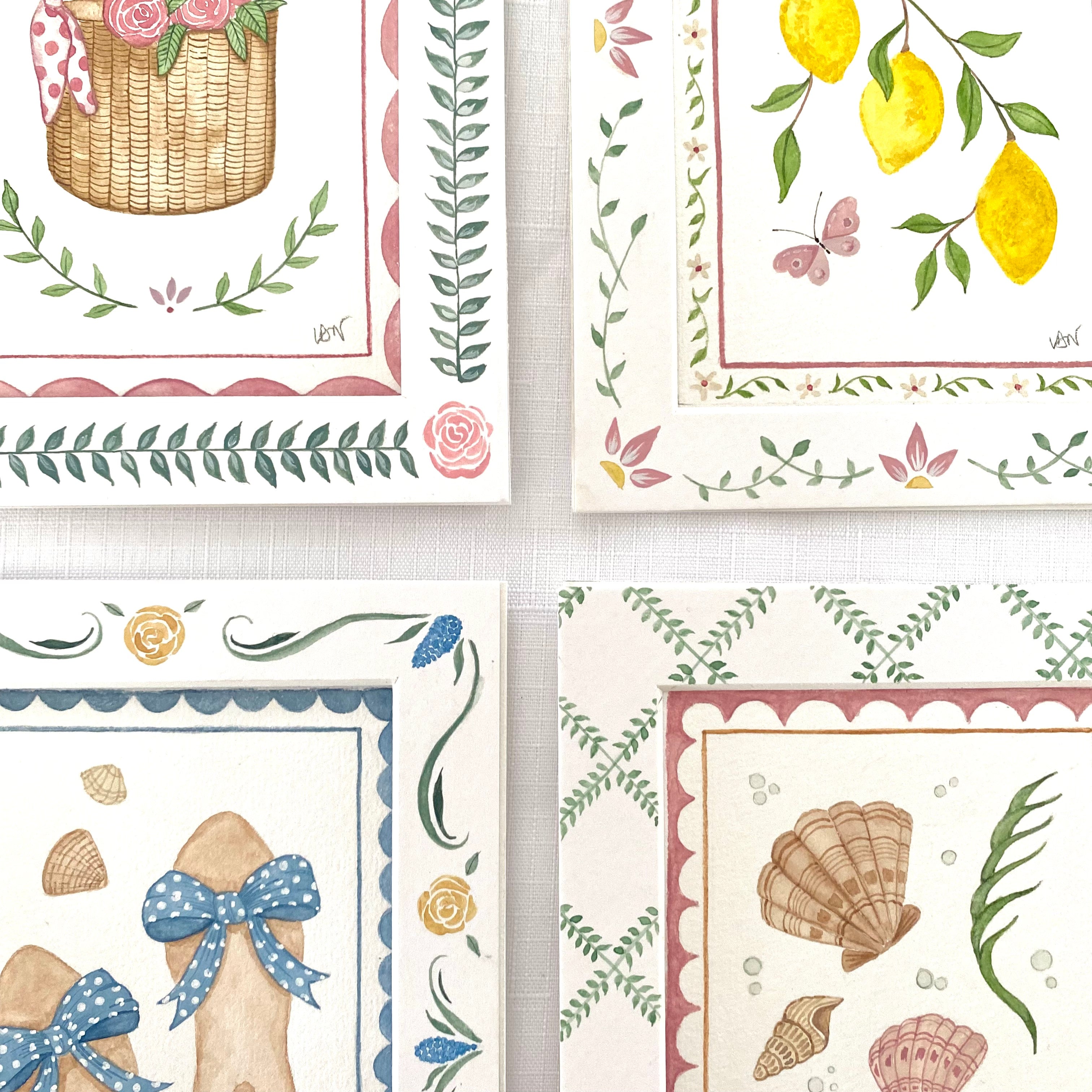 Summer Joys Original Watercolour Painting - Lemons