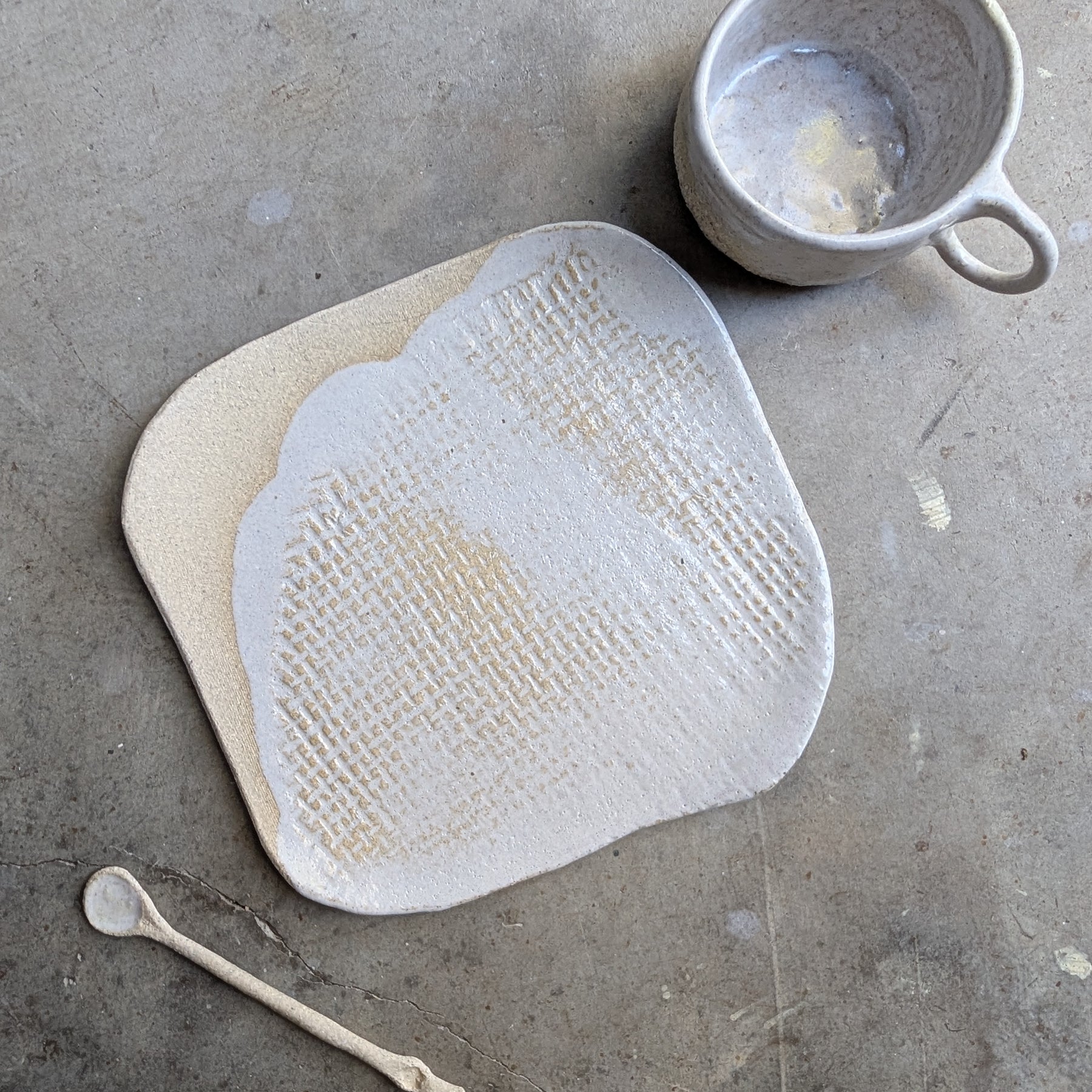 Handmade Ceramic Tea & Treat Set | delicate • earthy • organic