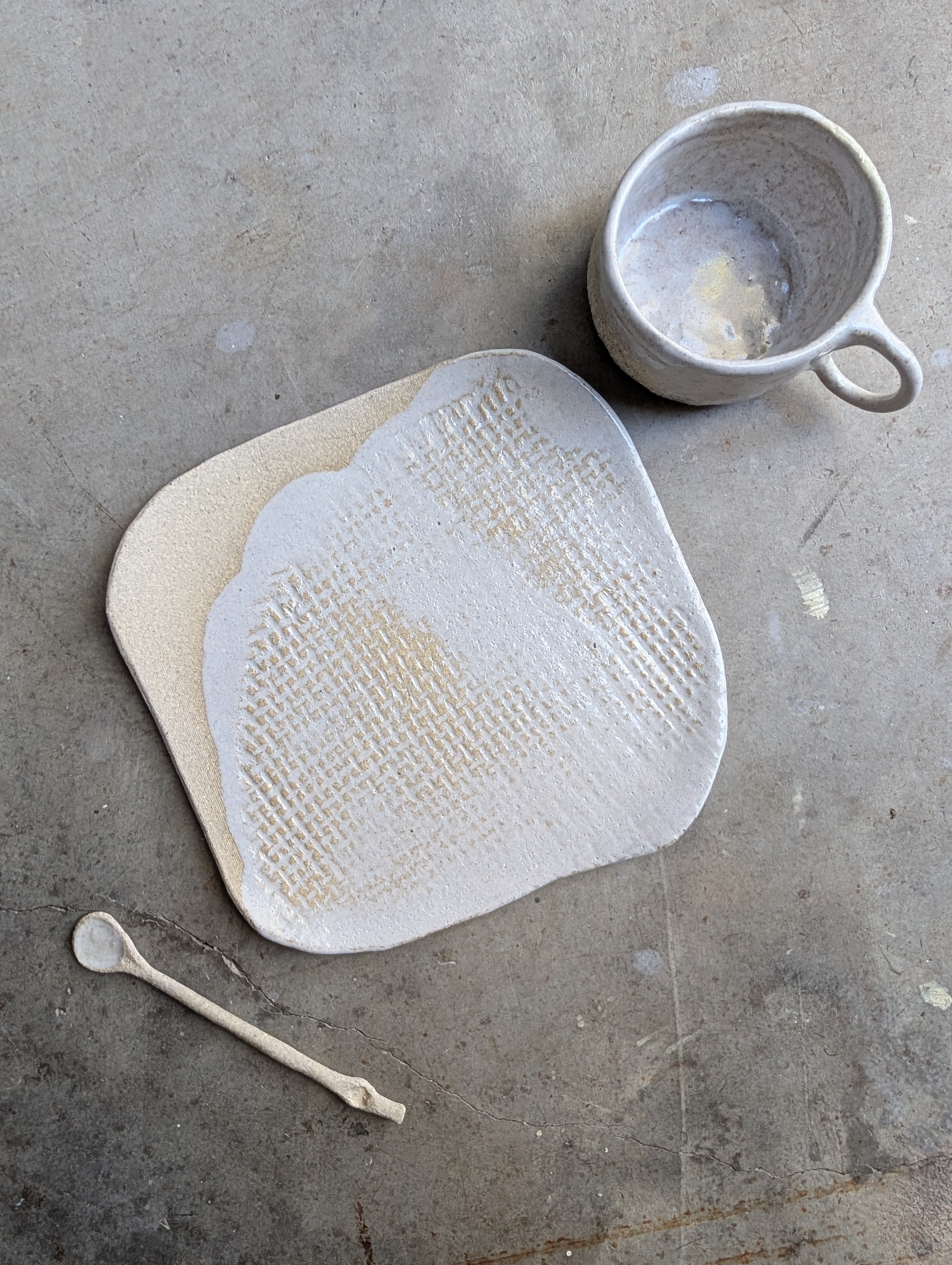Handmade Ceramic Tea & Treat Set | delicate • earthy • organic