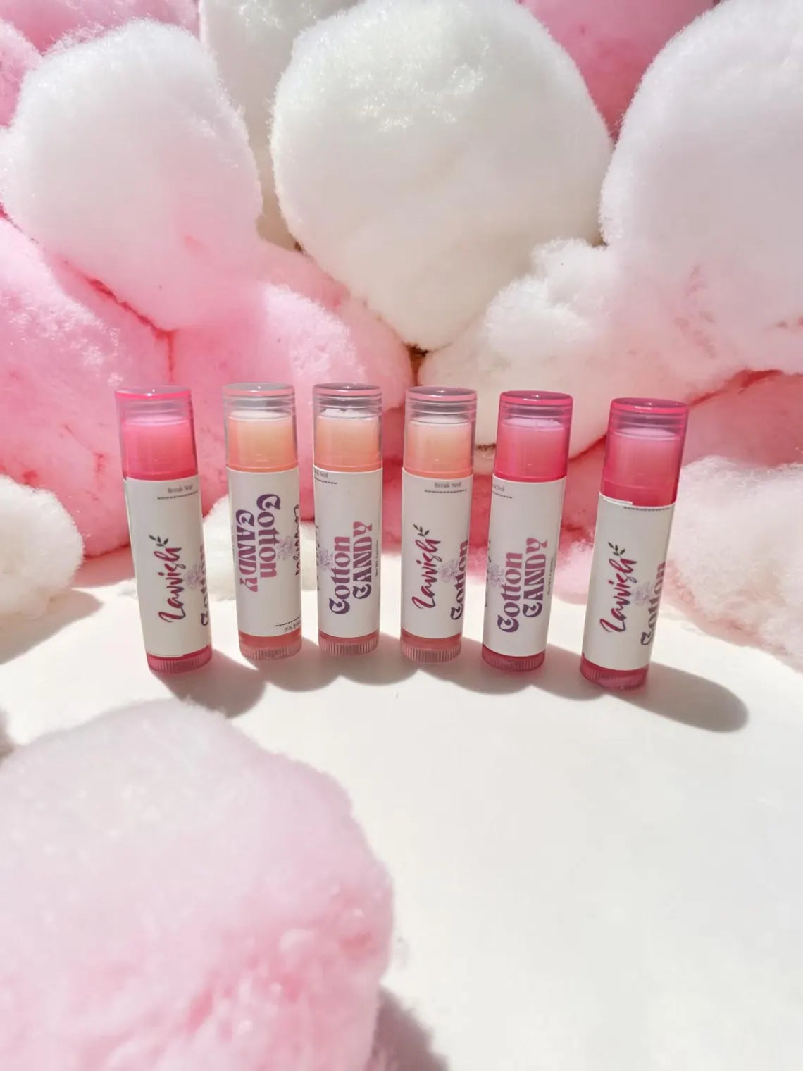 Cotton Candy Lip Balm • Vitamin E Enriched Moisturizing Lip Care
