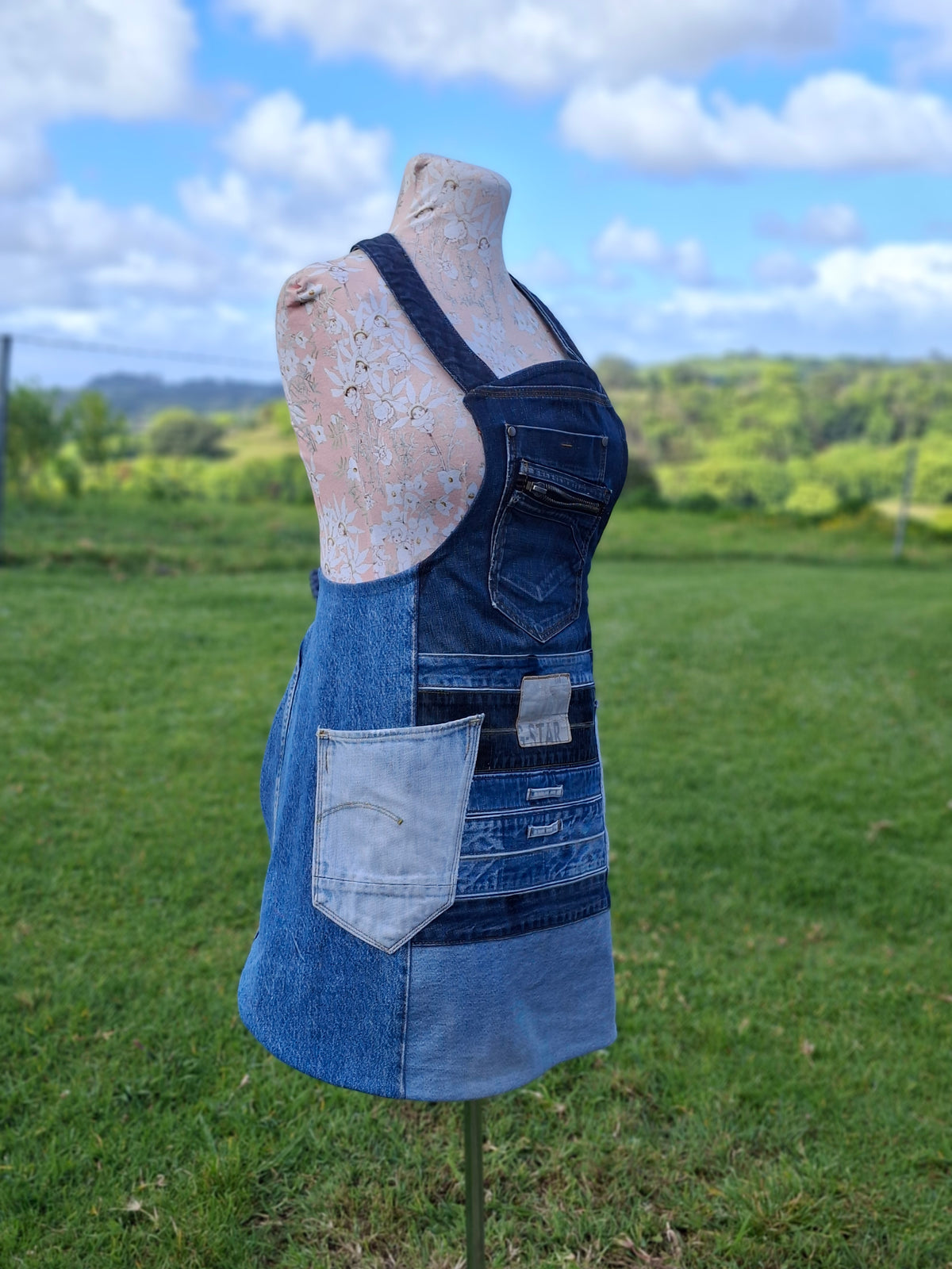 G-Star Artisan Upcycled Jeans Apron - Hair Stylist, Gardener, Potter, Chef or Artist