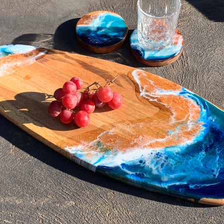 Surf board | Serving board | beach board | serve board | charcuterie board | platter | chopping board