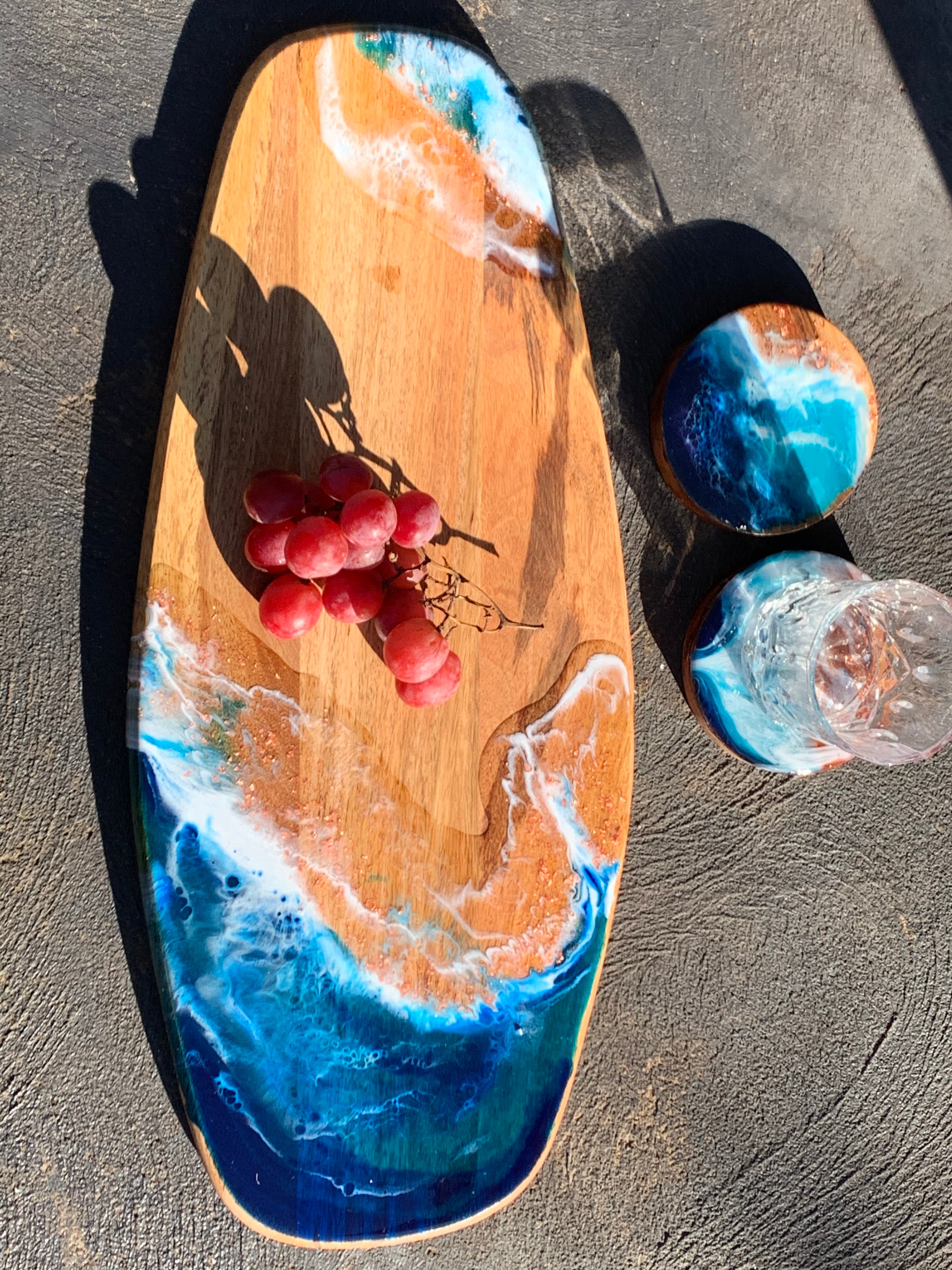 Surf board | Serving board | beach board | serve board | charcuterie board | platter | chopping board