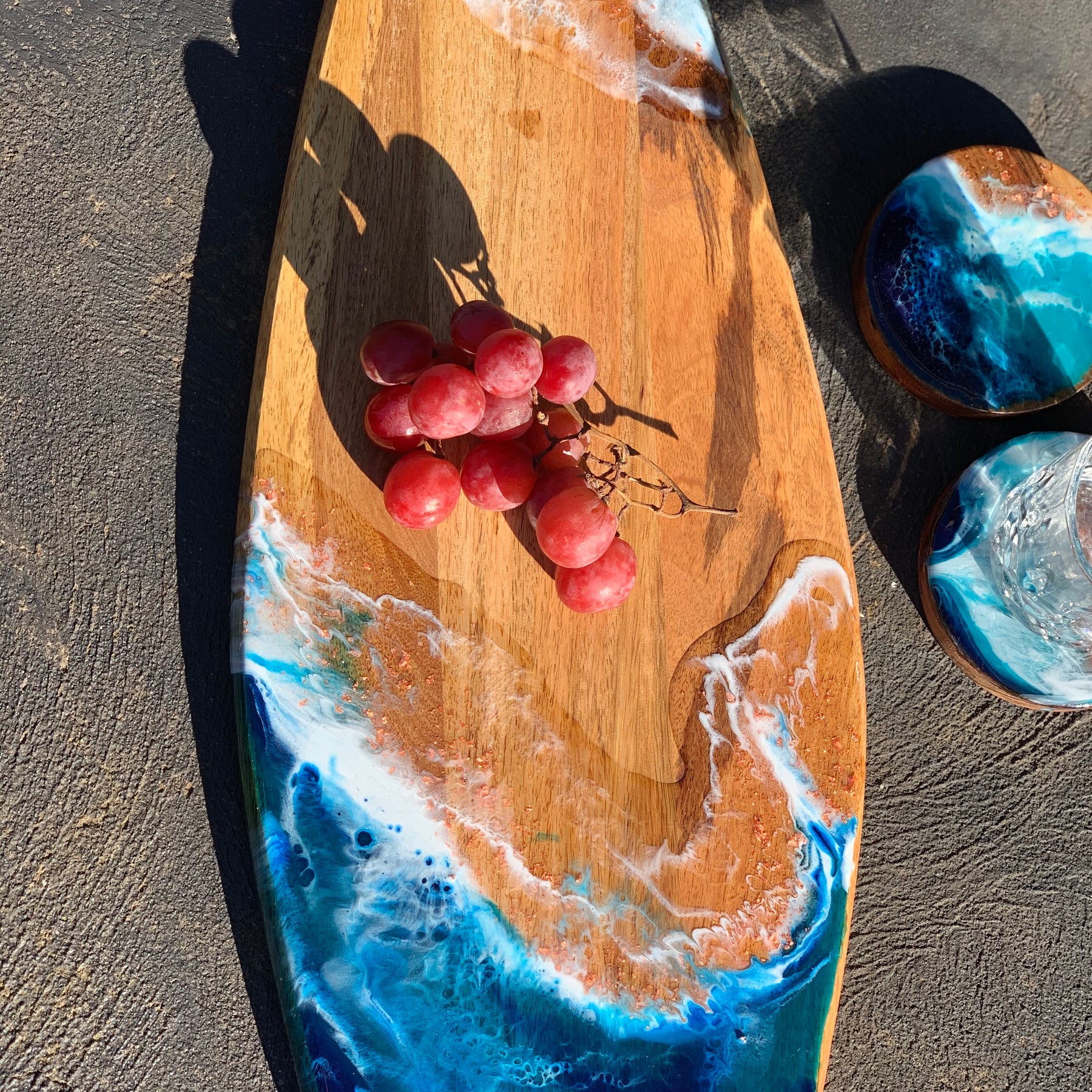 Surf board | Serving board | beach board | serve board | charcuterie board | platter | chopping board