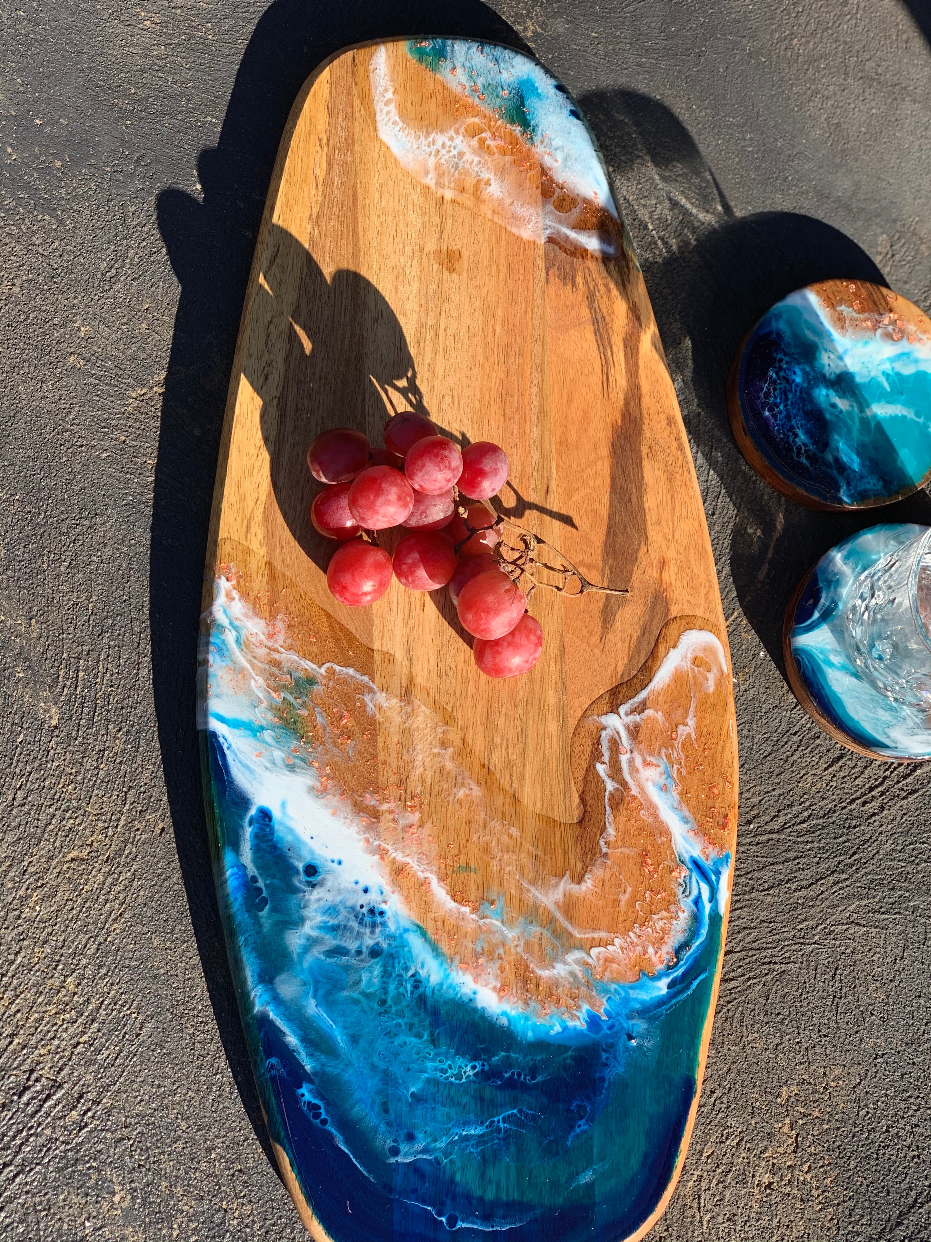 Surf board | Serving board | beach board | serve board | charcuterie board | platter | chopping board
