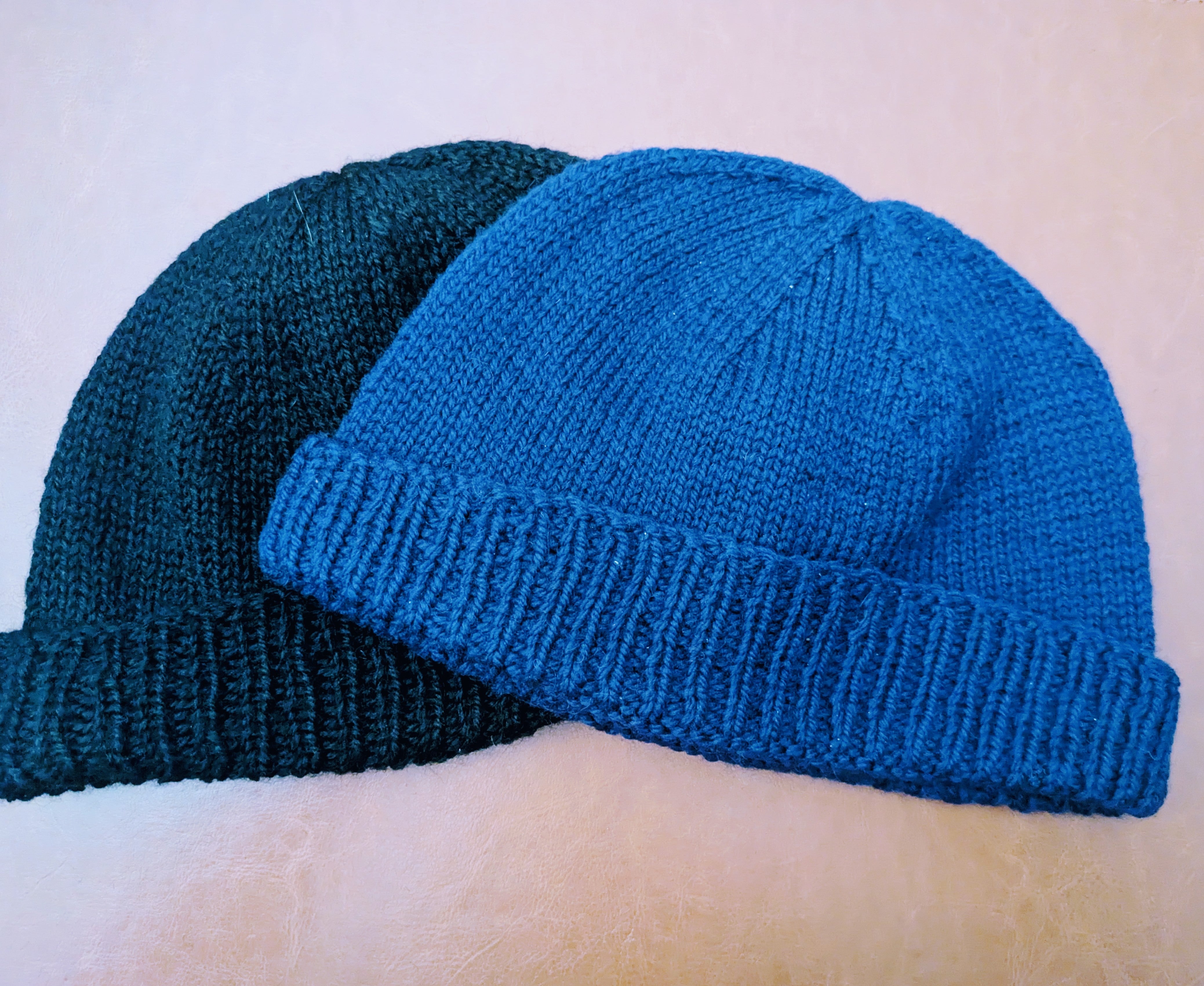 1940s Style Handknit Watchman or Fisherman Cap