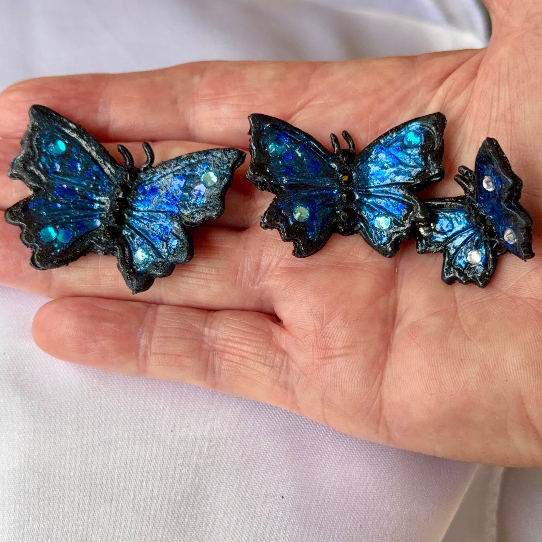 Set Of Rustic Ulysses Butterflies Magnets