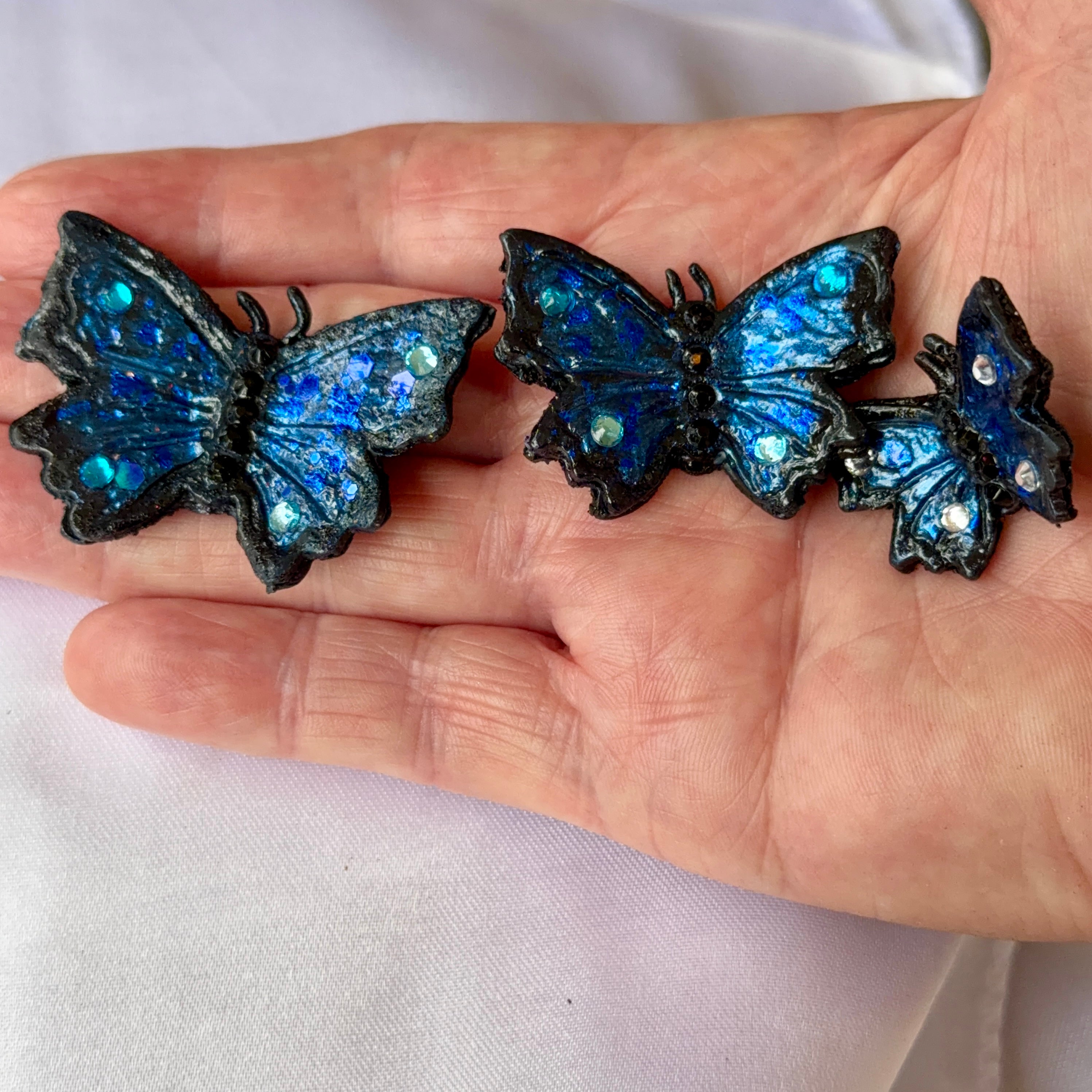 Set Of Rustic Ulysses Butterflies Magnets