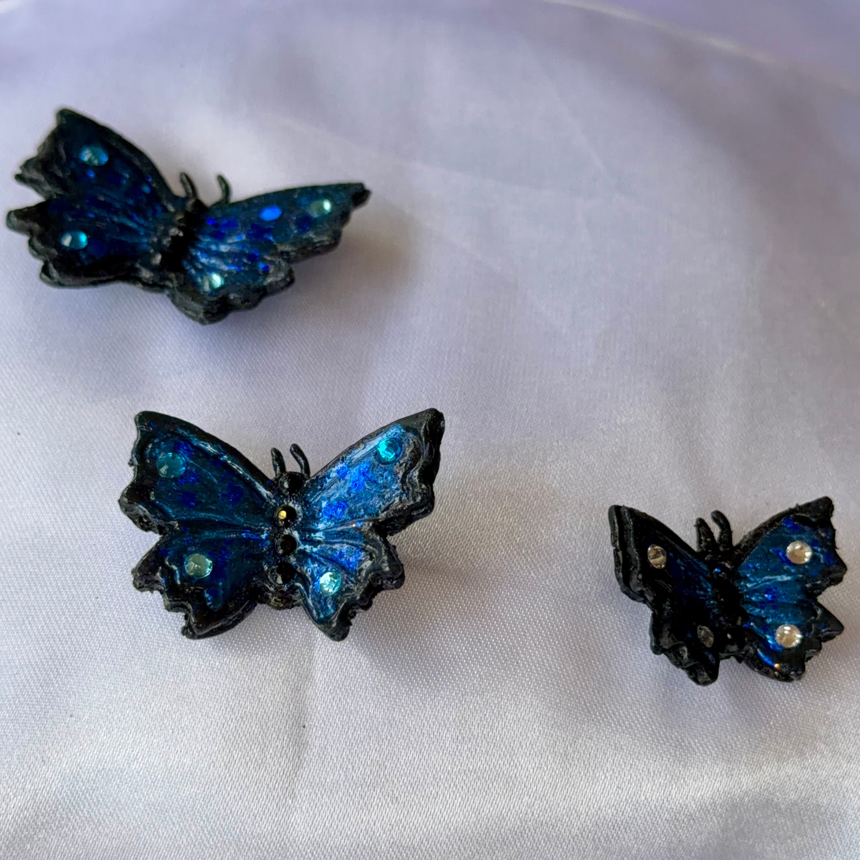Set Of Rustic Ulysses Butterflies Magnets