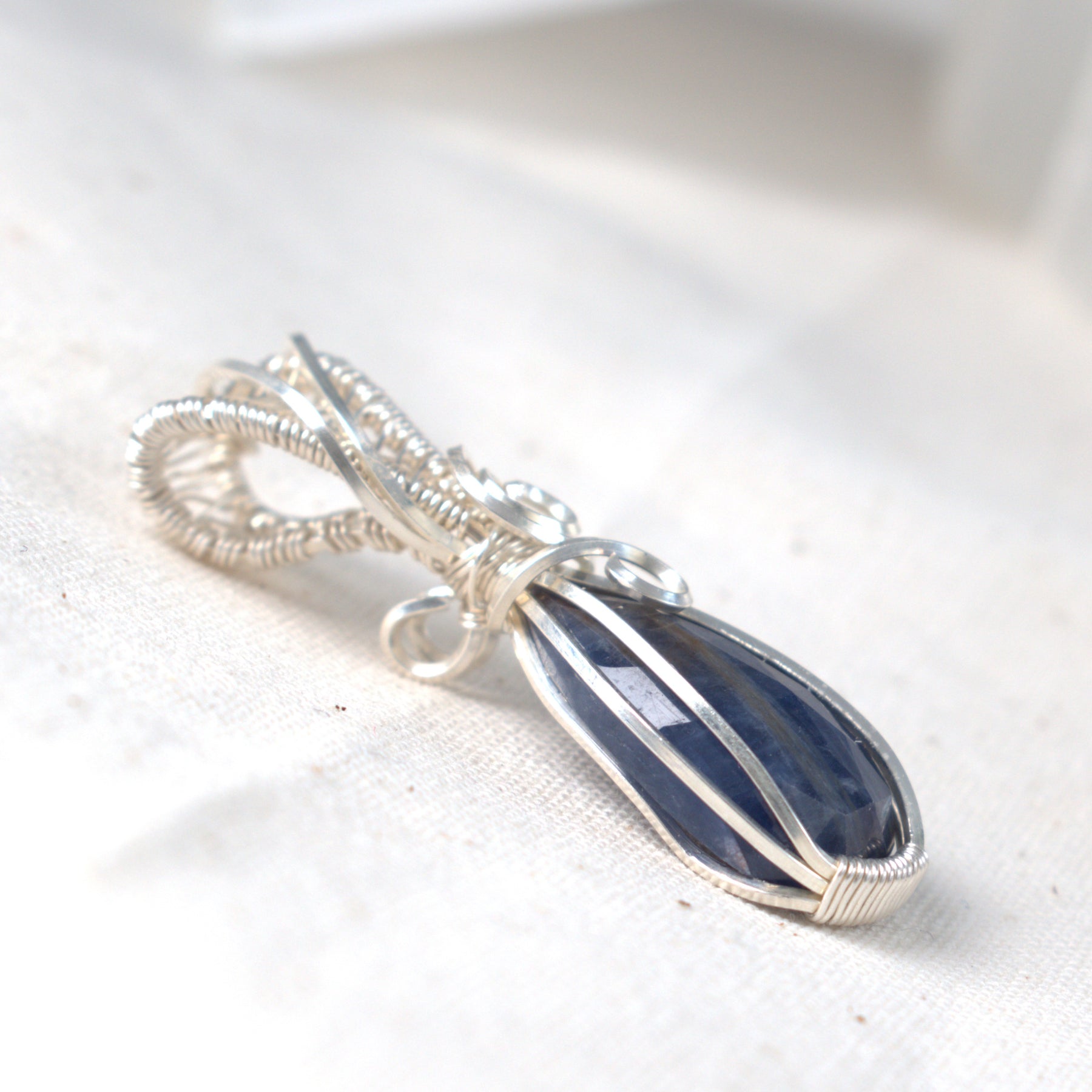 Into the Night - Sapphire Keepsake Pendant, September Birthstone