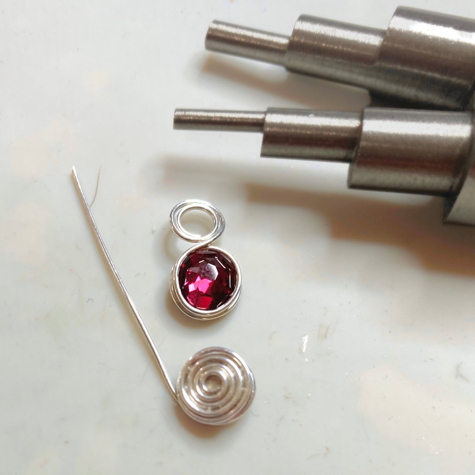 Birthstone crystal dangle earrings | Sterling silver | Multiple month colour options | Birthday or Anniversary gift