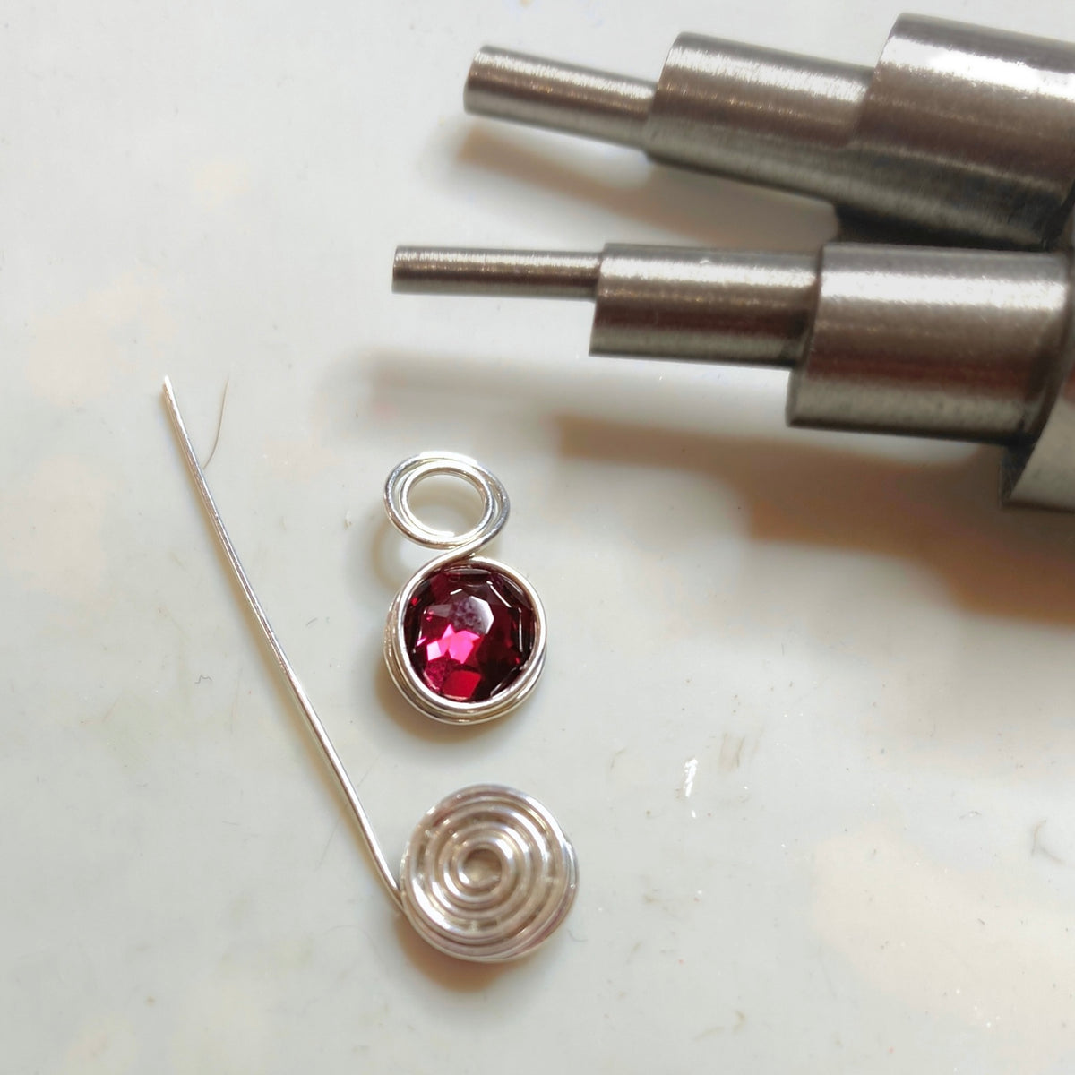 Birthstone crystal dangle earrings | Sterling silver | Multiple month colour options | Birthday or Anniversary gift