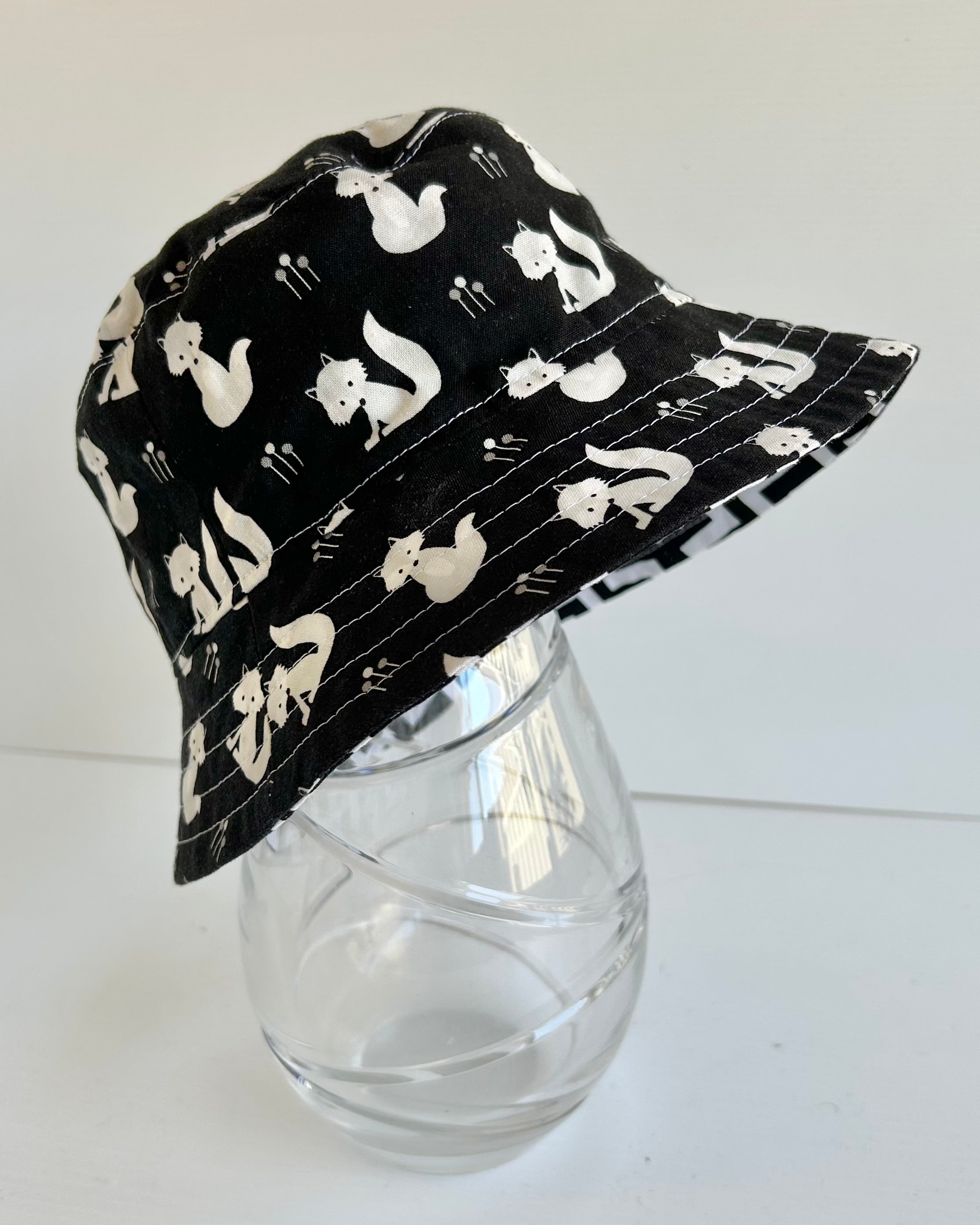 Ready to post- Small size regular brim hats with chin strap- reduced price