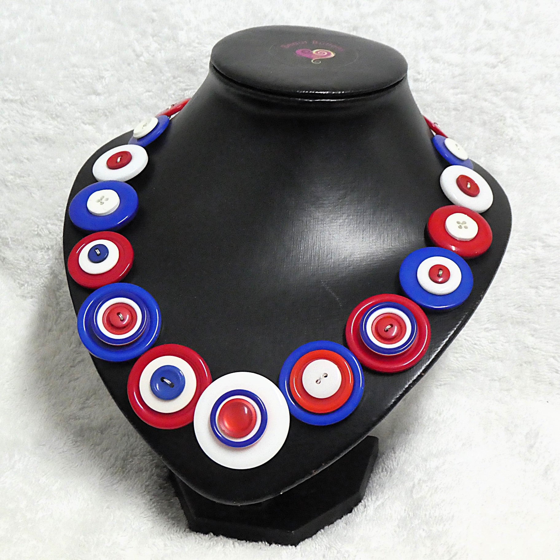 Colourful Button necklace - Viva USA!