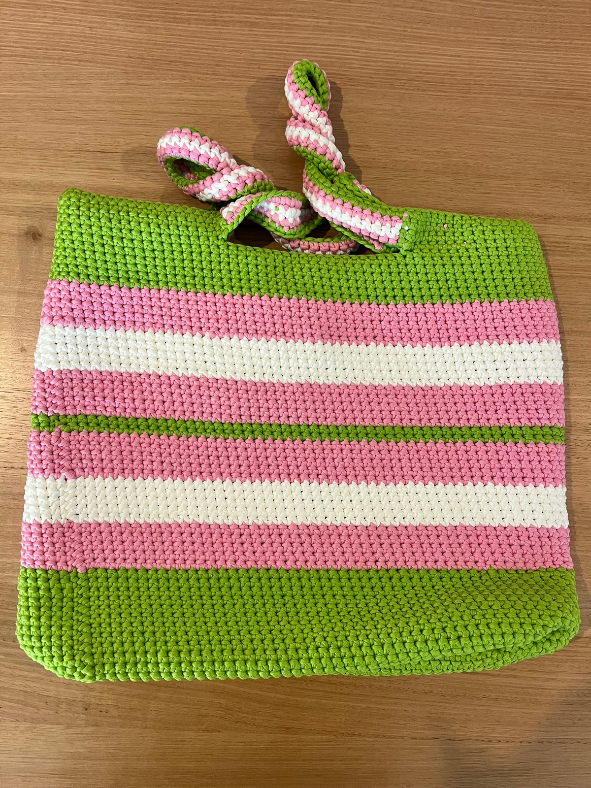 The Everyday Crochet Tote Bag - Pink Lemonade