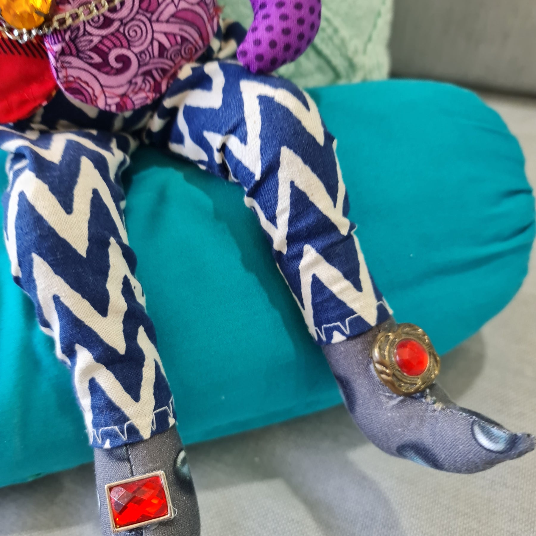 Handmade Art Doll, Timothy the Glam-Punk Rocker