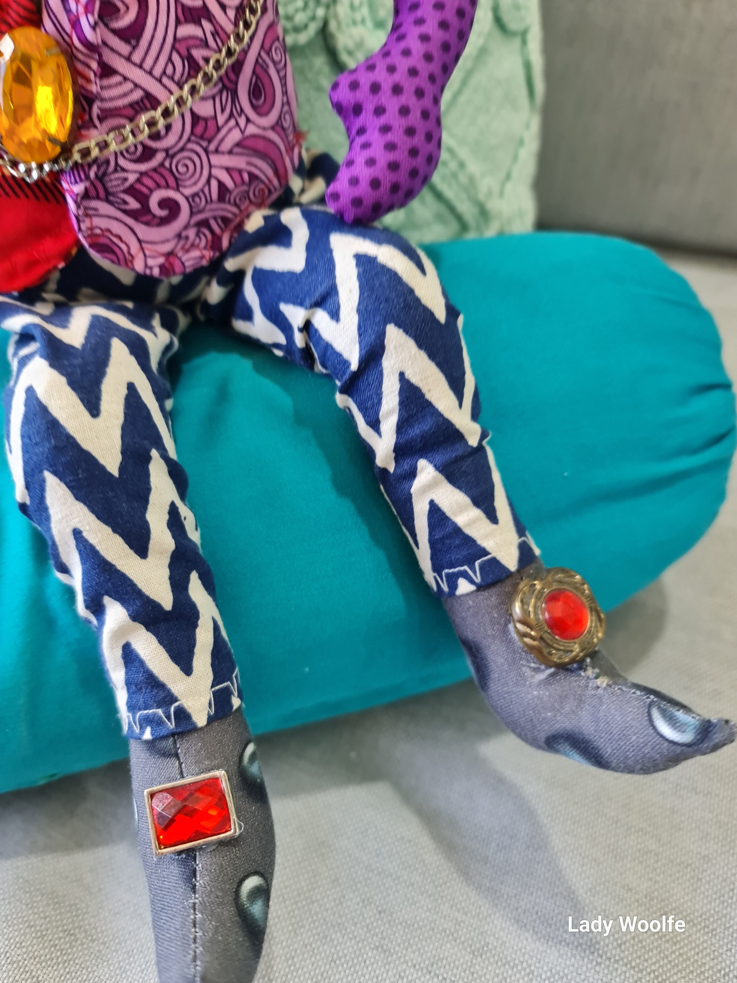 Handmade Art Doll, Timothy the Glam-Punk Rocker