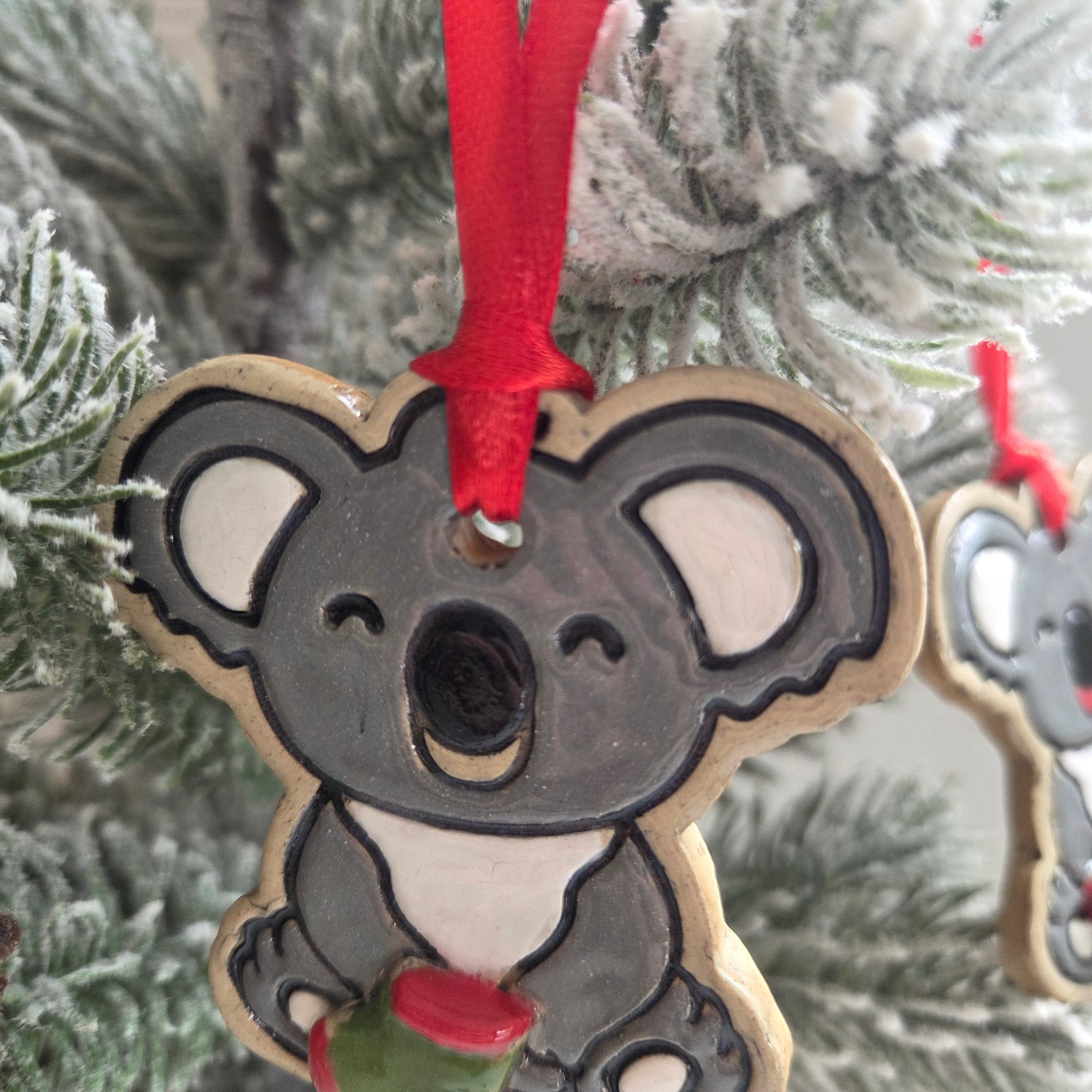 Ceramic Koala Christmas Decoration