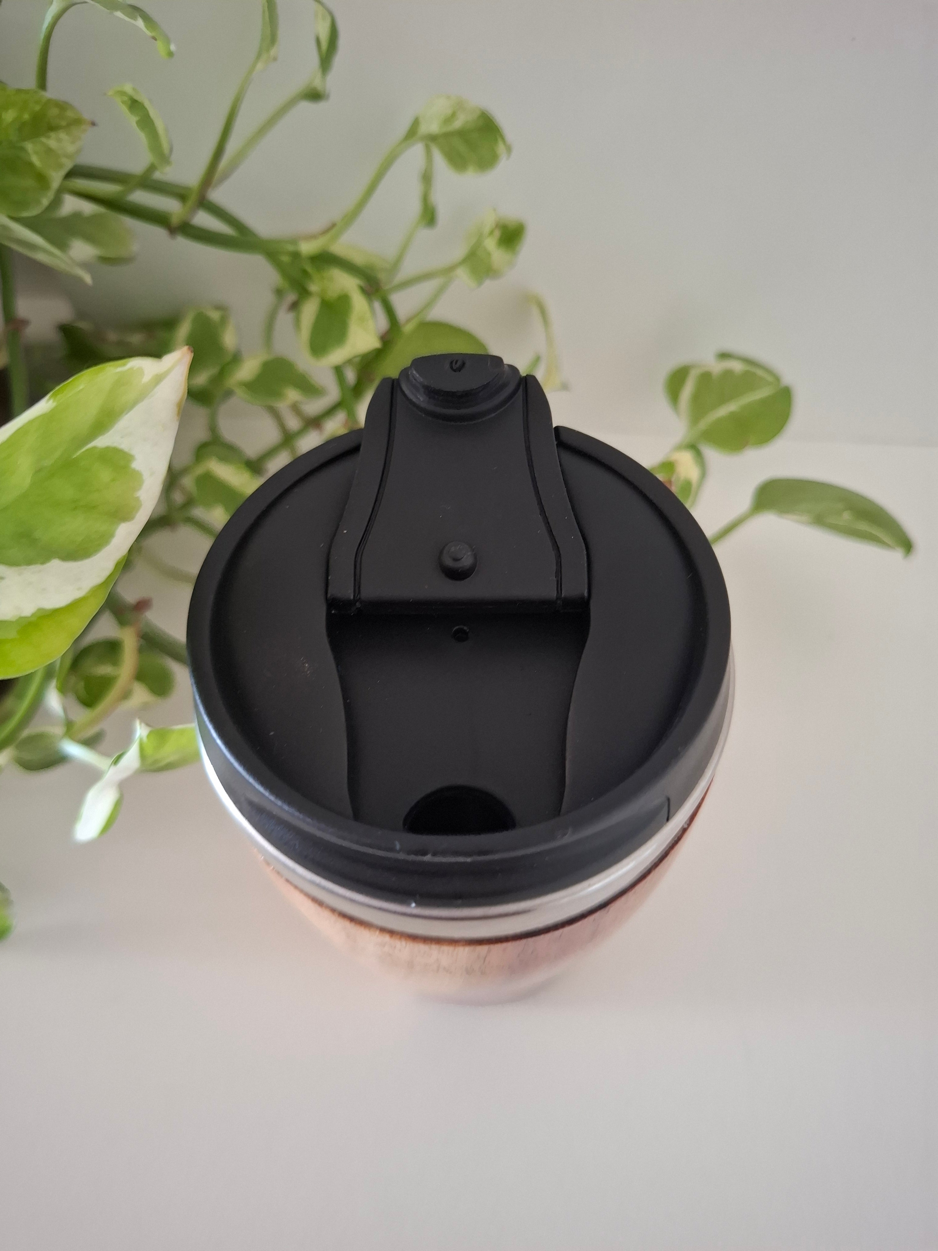 Handmade Wooden Travel Mug: Insulated Eco-Friendly Coffee Tumbler