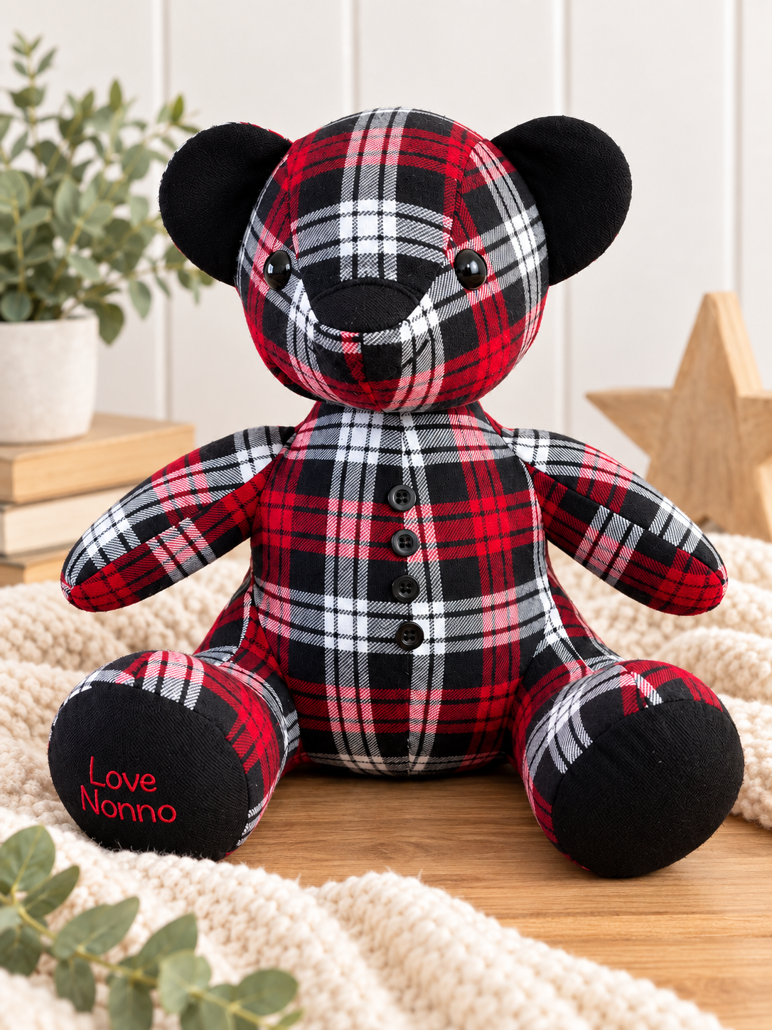 Custom Memory Bear – Made from Your Loved Ones Clothes | Keepsake Teddy Bear | Remberence Teddy Bear