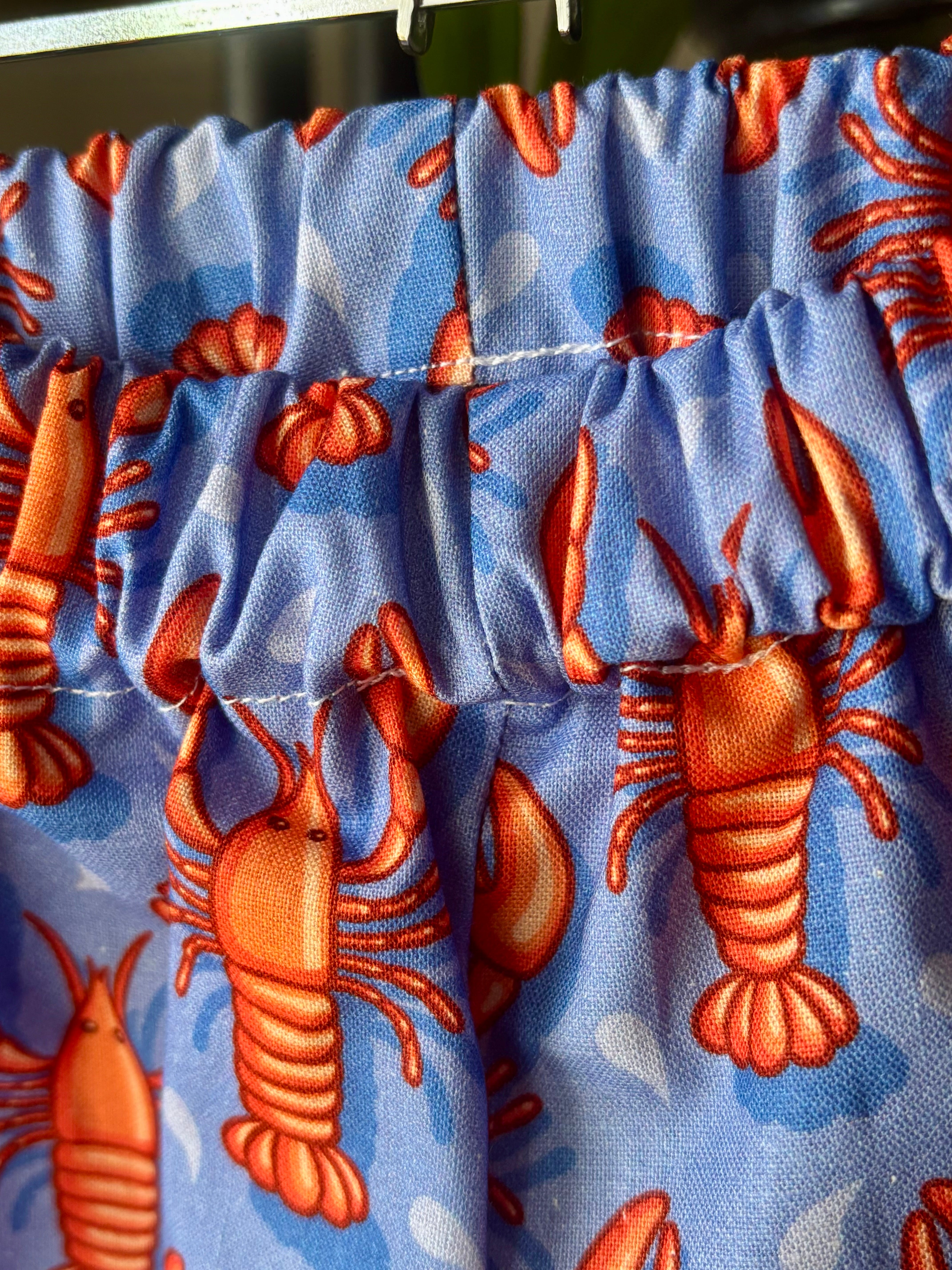 Kids shorts sizes 1 & 2 Pinchy Lobster