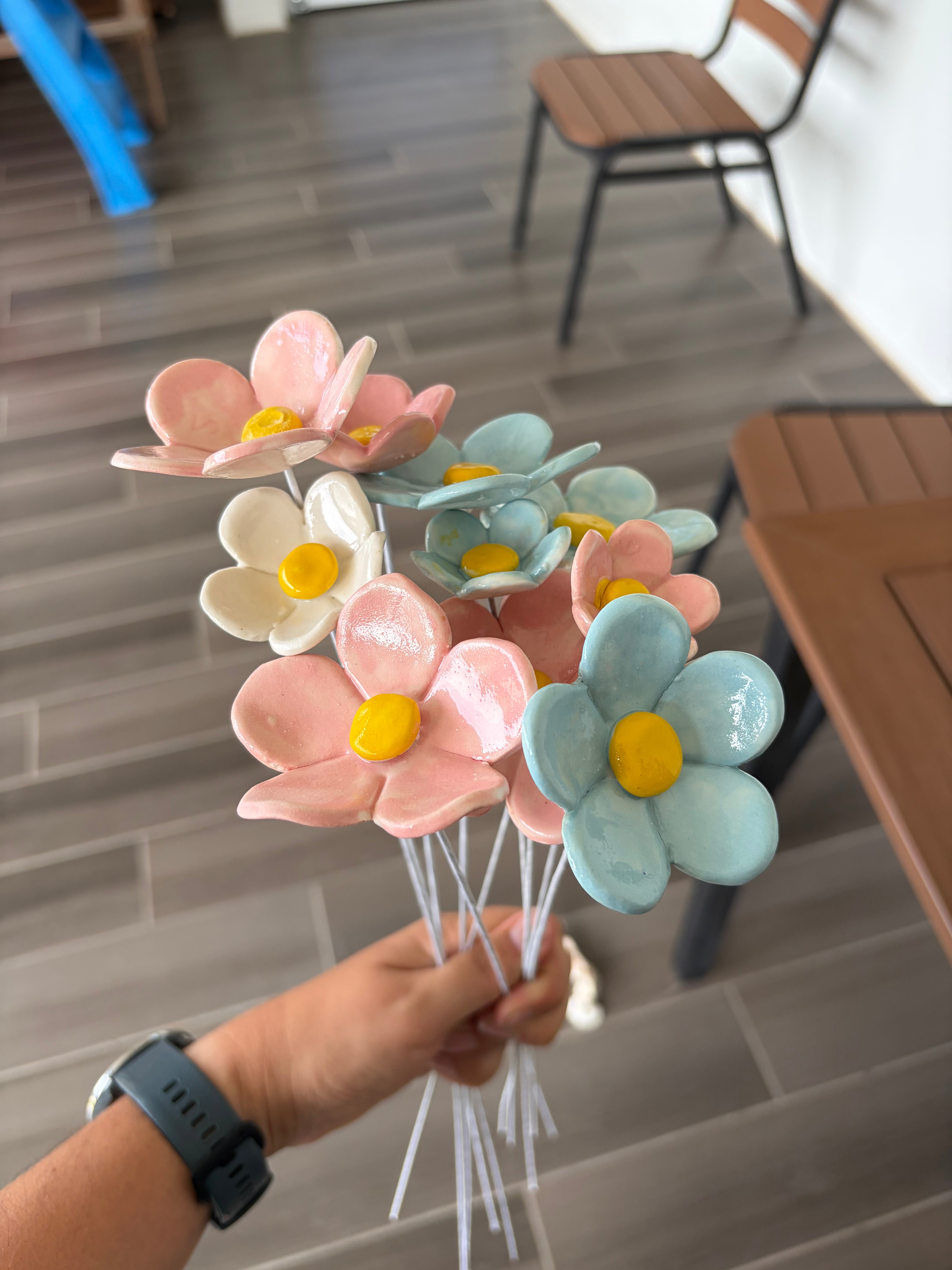 Ceramic Flowers - bunches of seconds!