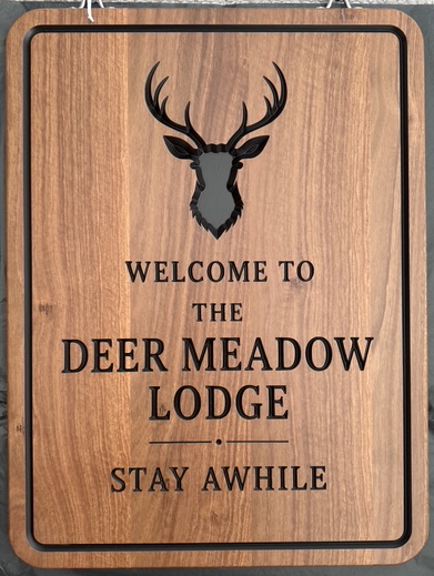Personalized Wood Cabin Sign for the Lodge, Mountain Retreat or Shack - Weatherproof