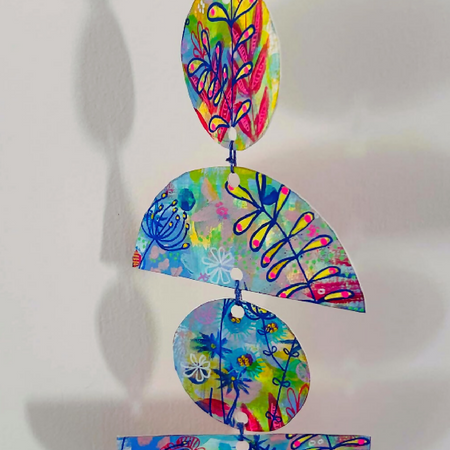 MIndful Mobiles : Hand painted mobiles in different designs and colours