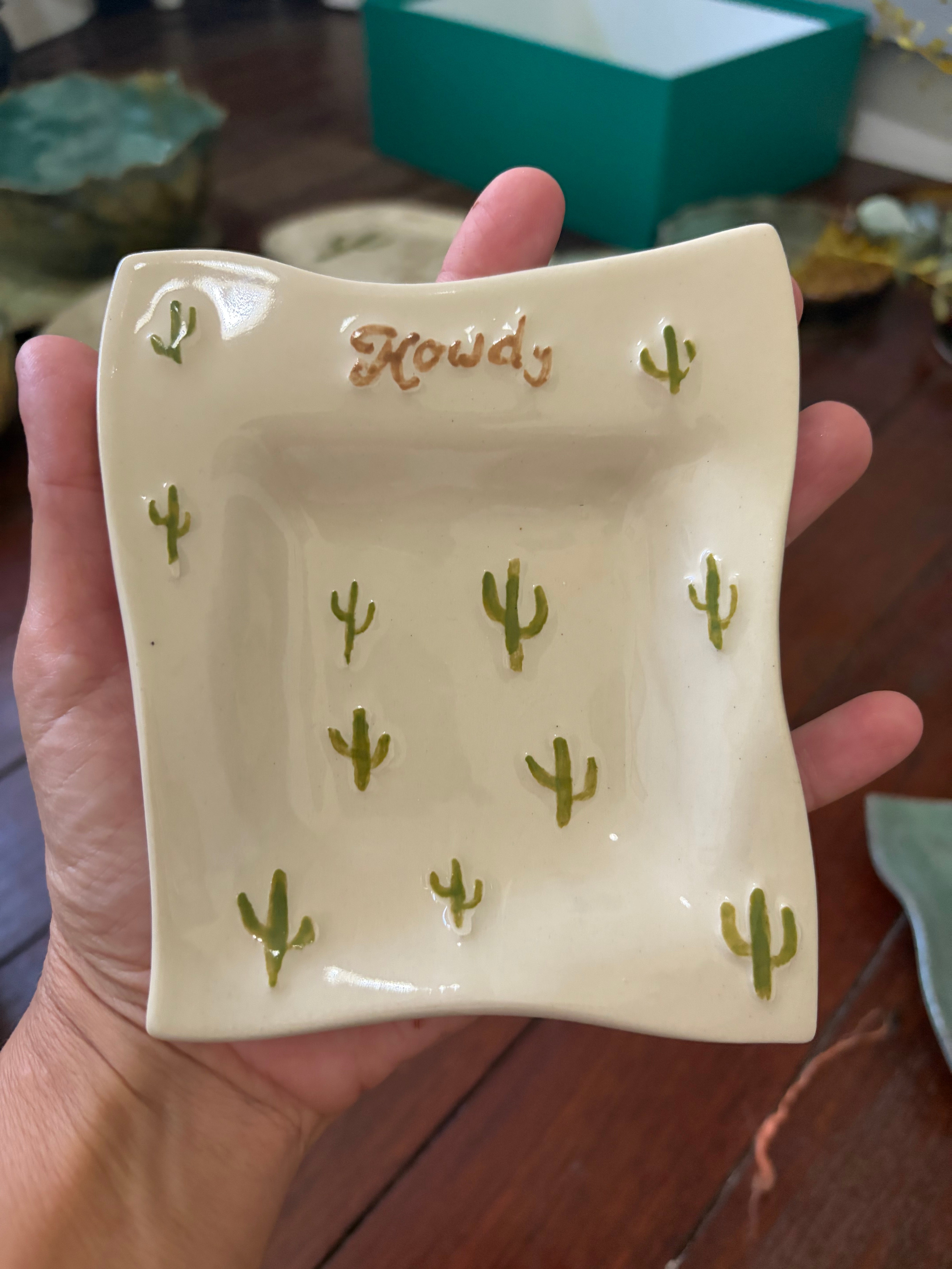 Howdy Western Dish - Cactus