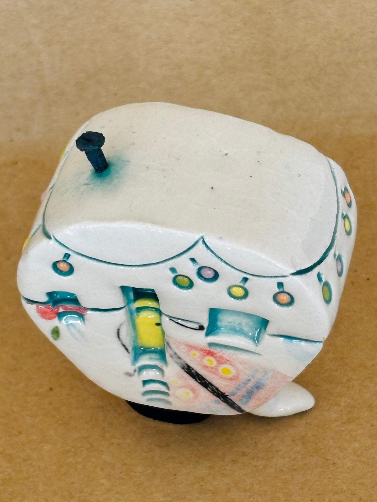 Small Retro Collectable Ceramic Caravan 13