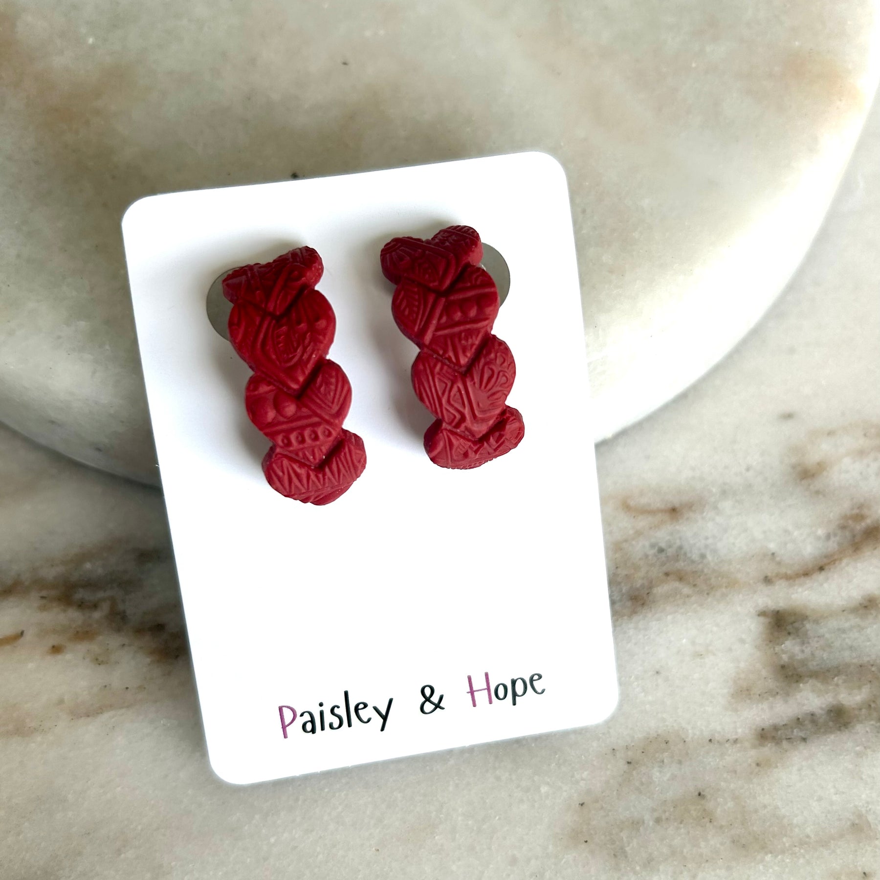 Polymer Clay Huggie - Choose Colour & Design