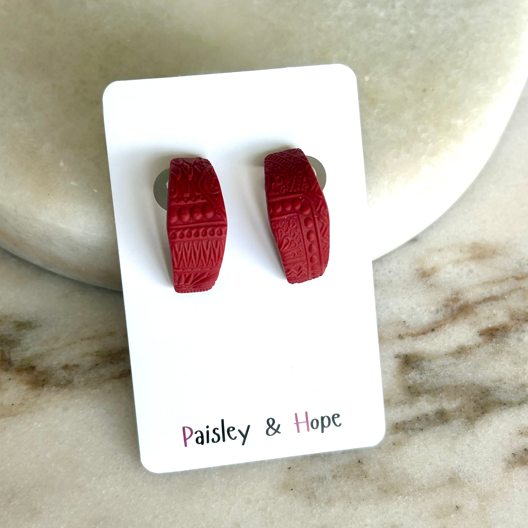 Polymer Clay Huggie - Choose Colour & Design
