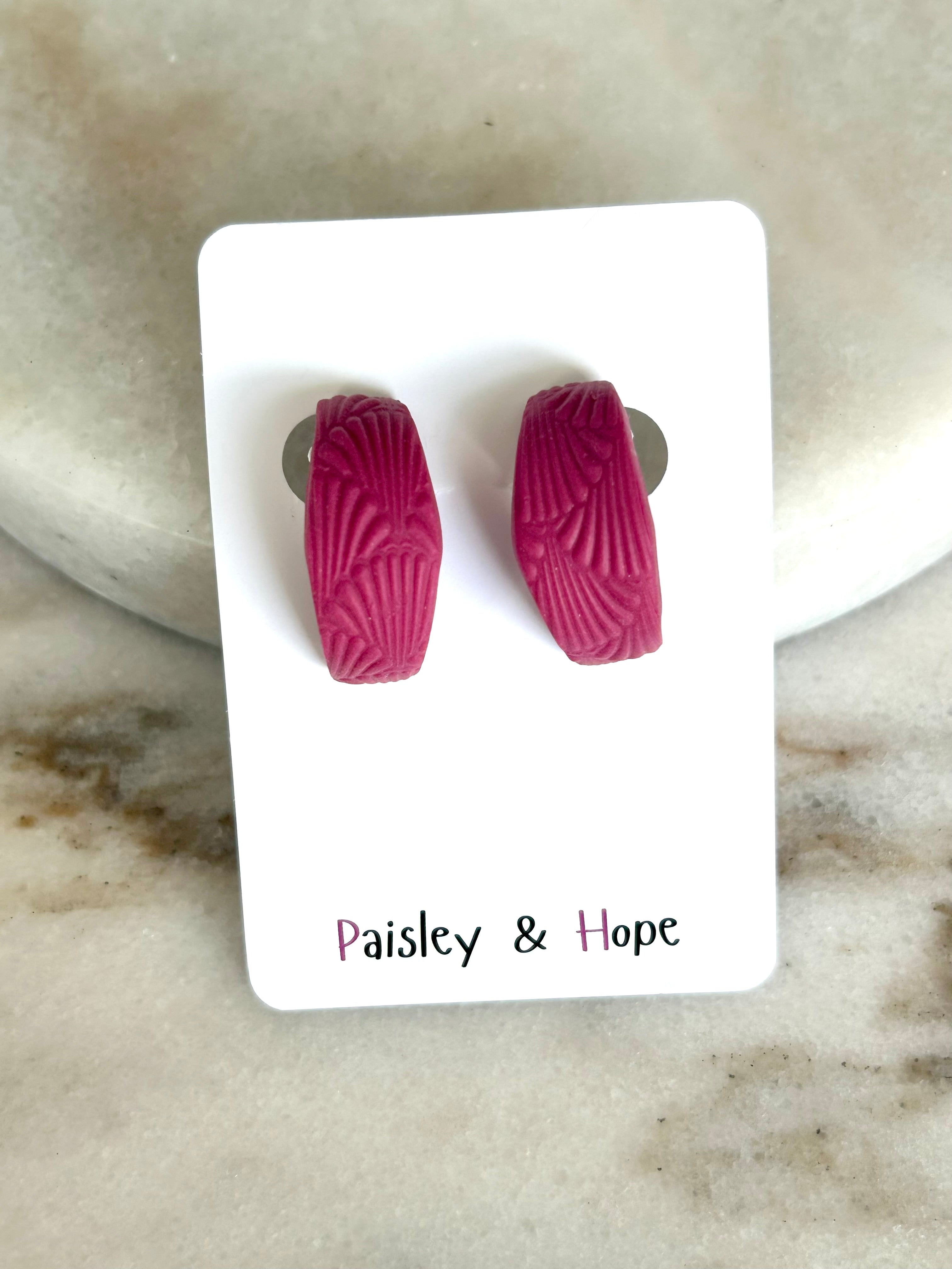 Polymer Clay Huggie - Choose Colour & Design