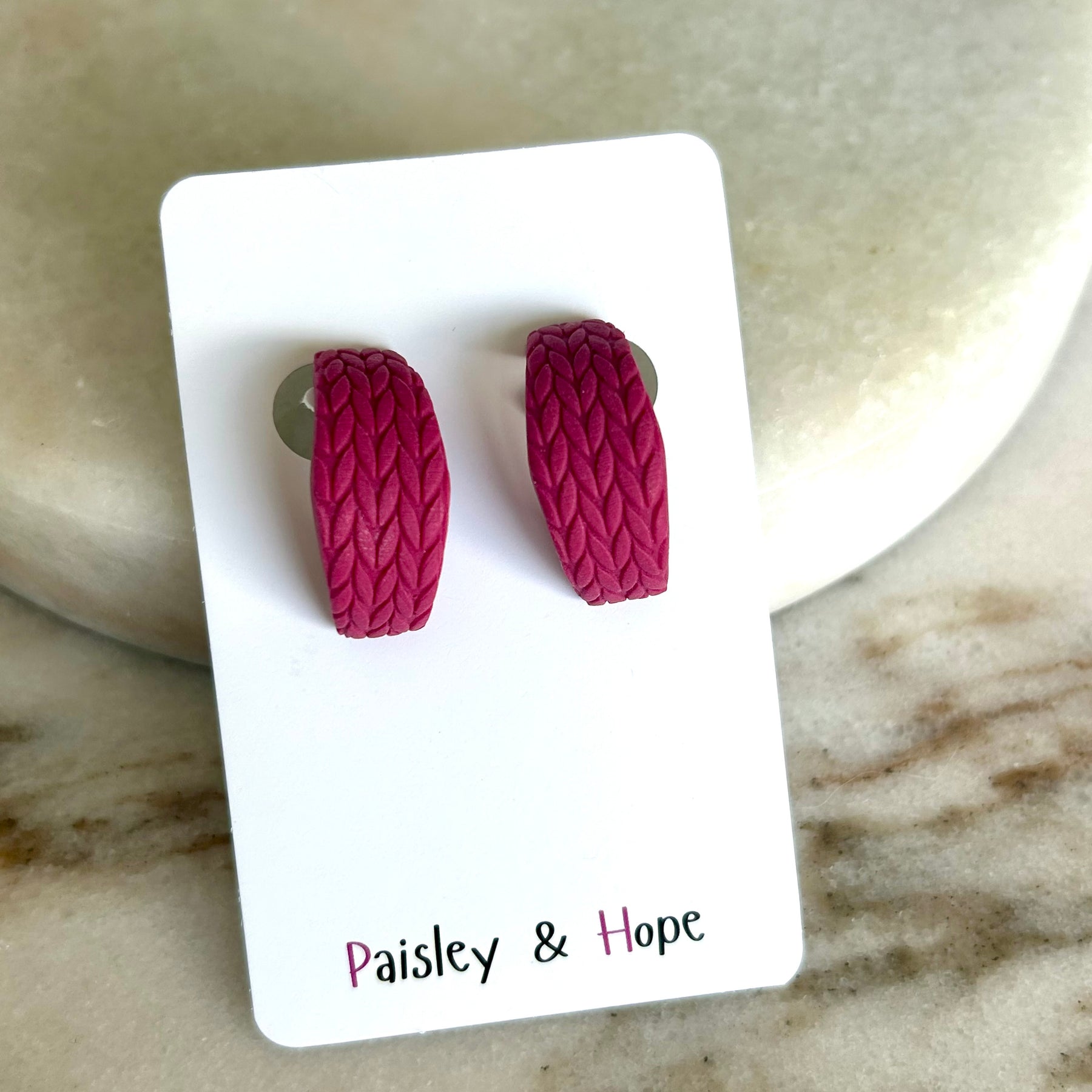 Polymer Clay Huggie - Choose Colour & Design