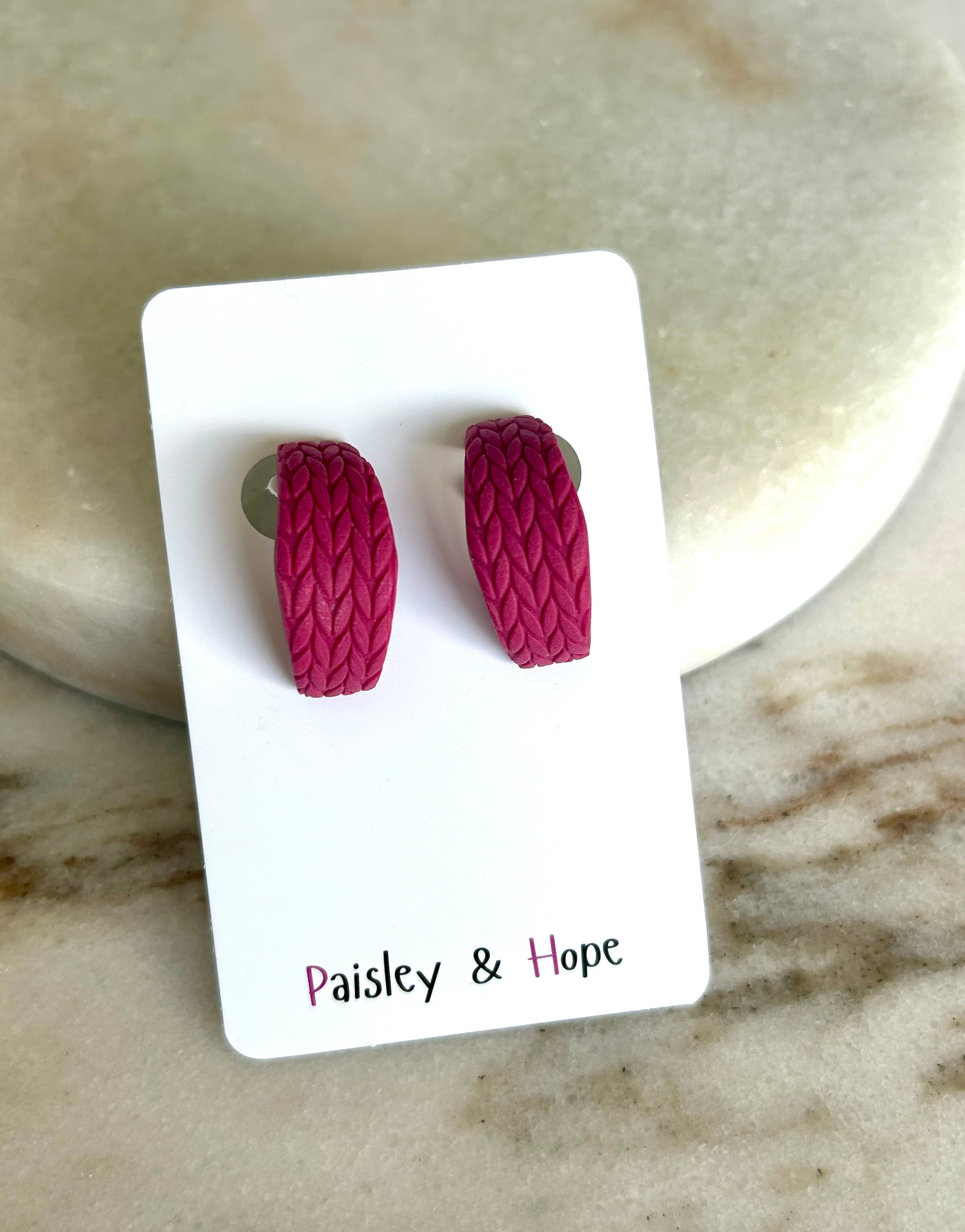 Polymer Clay Huggie - Choose Colour & Design