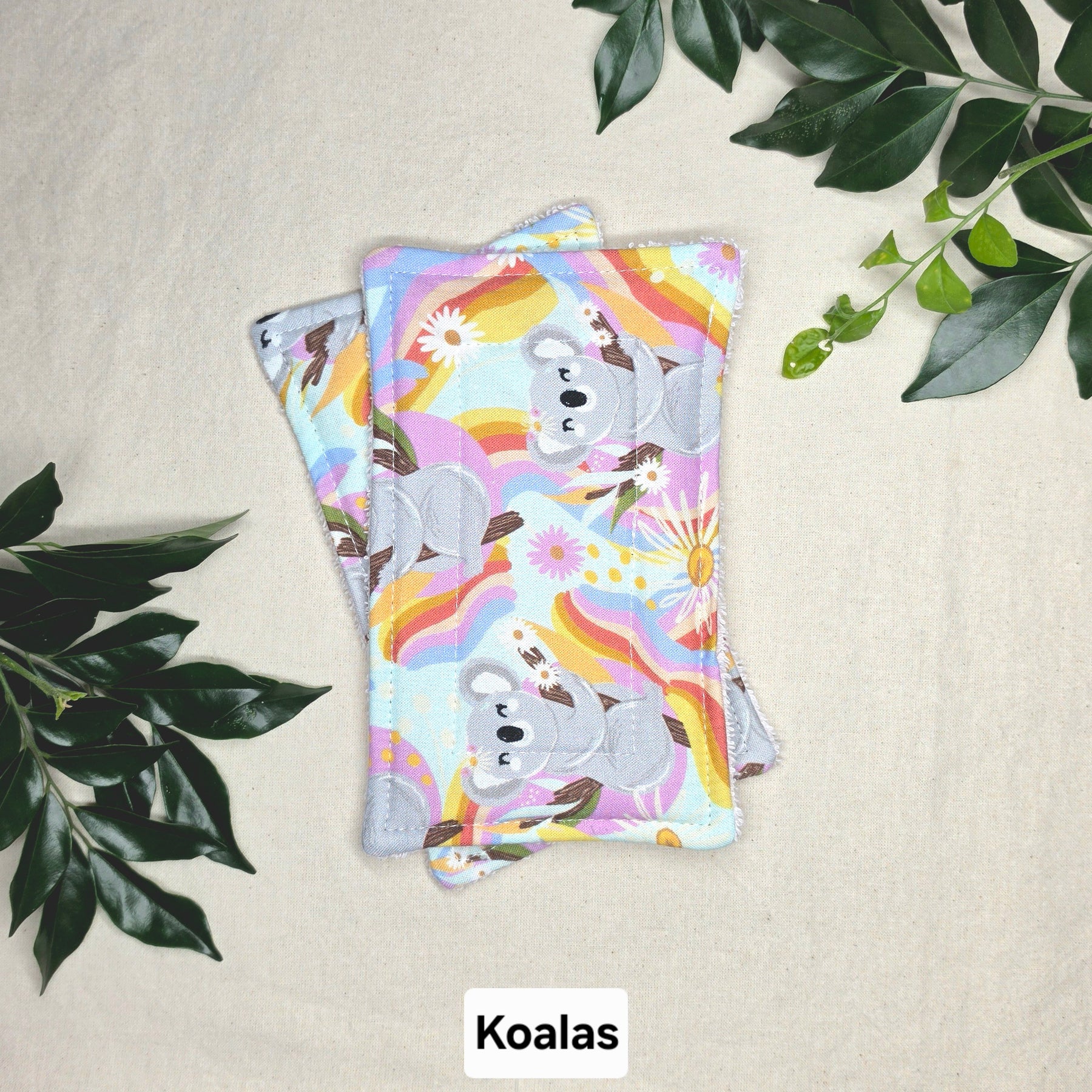 Classic 3 Layer Reusable Cotton Sponges 2pk