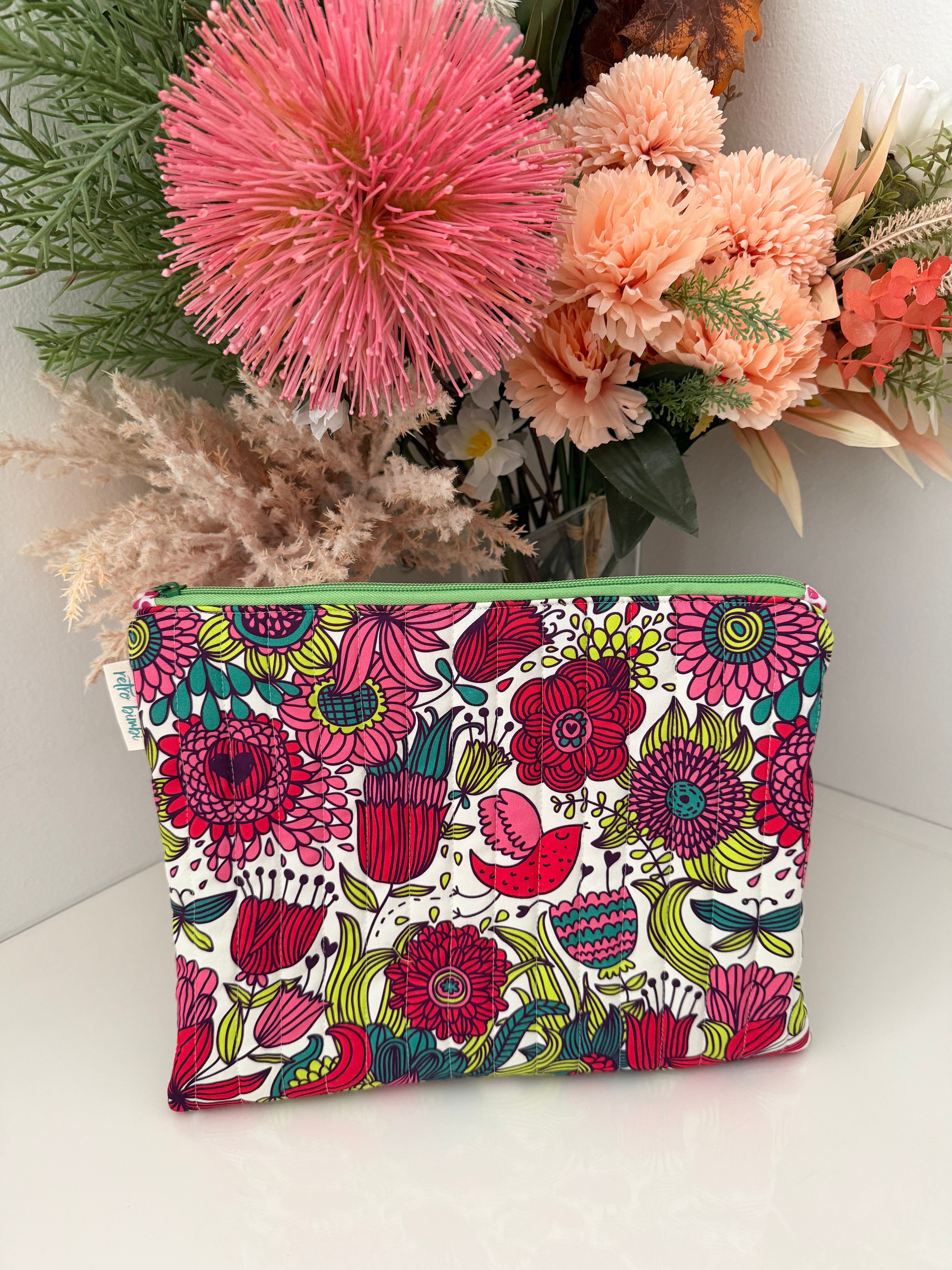 Quilted iPad Zipper Pouch - Various Designs