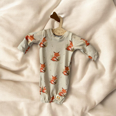 Sleeping Fox Babies Gown Premmie size 0000