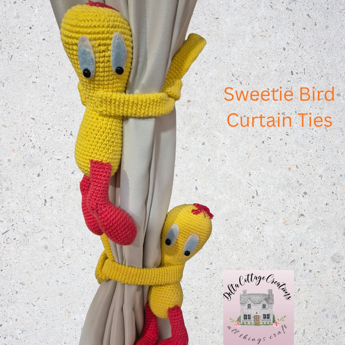 SWEETY BIRD CURTAIN TIES