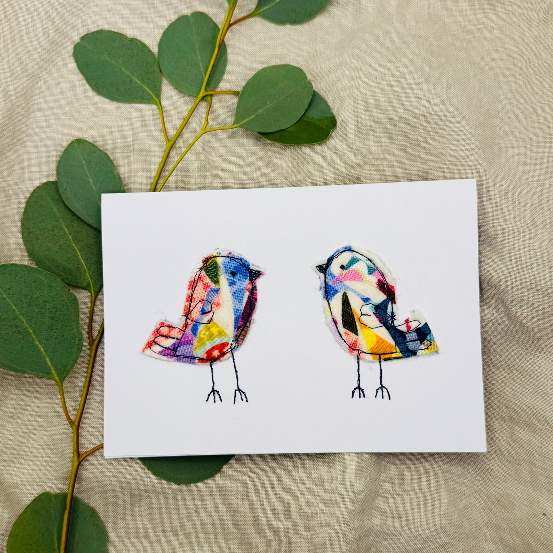 Upcycled handmade animal cards