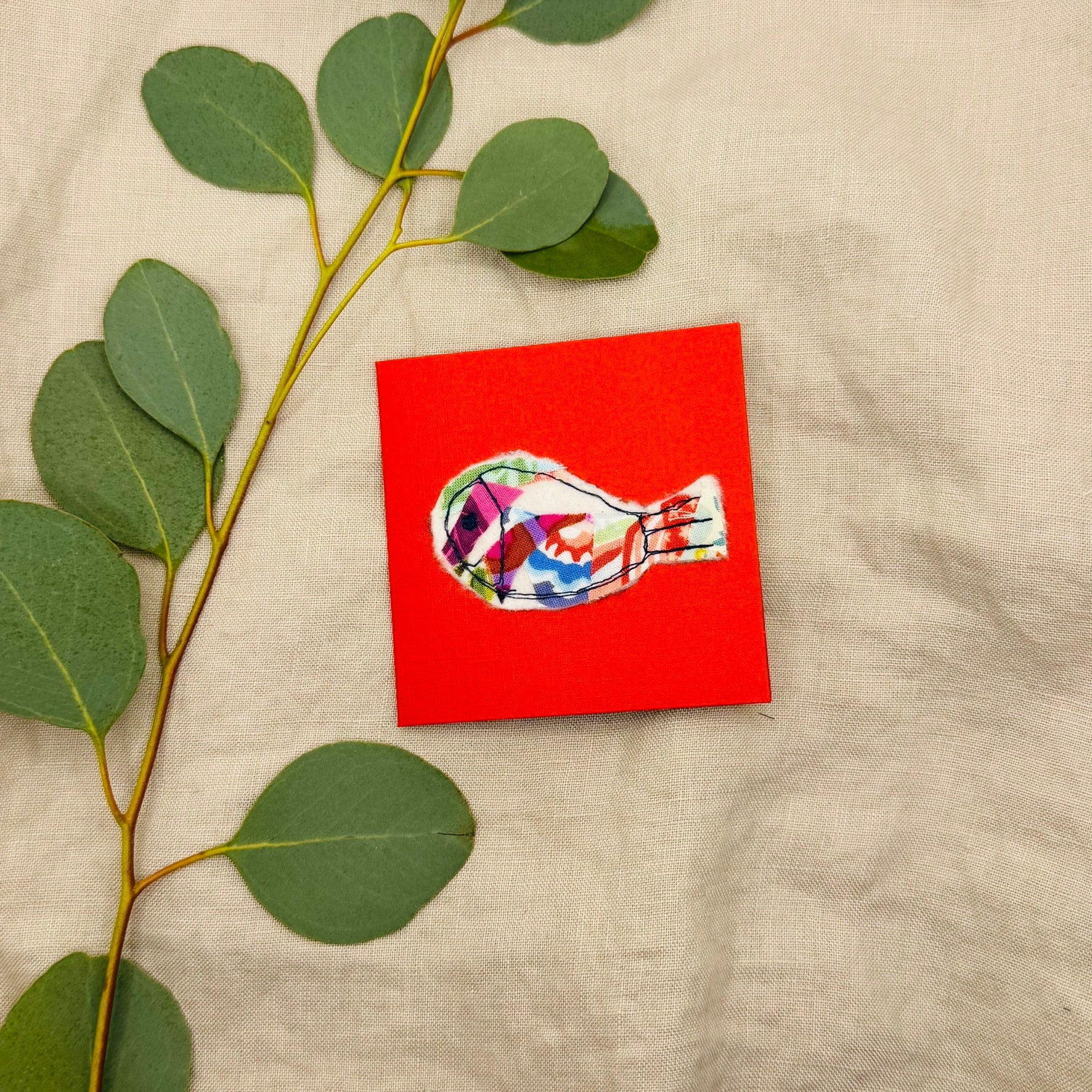 Upcycled handmade animal cards