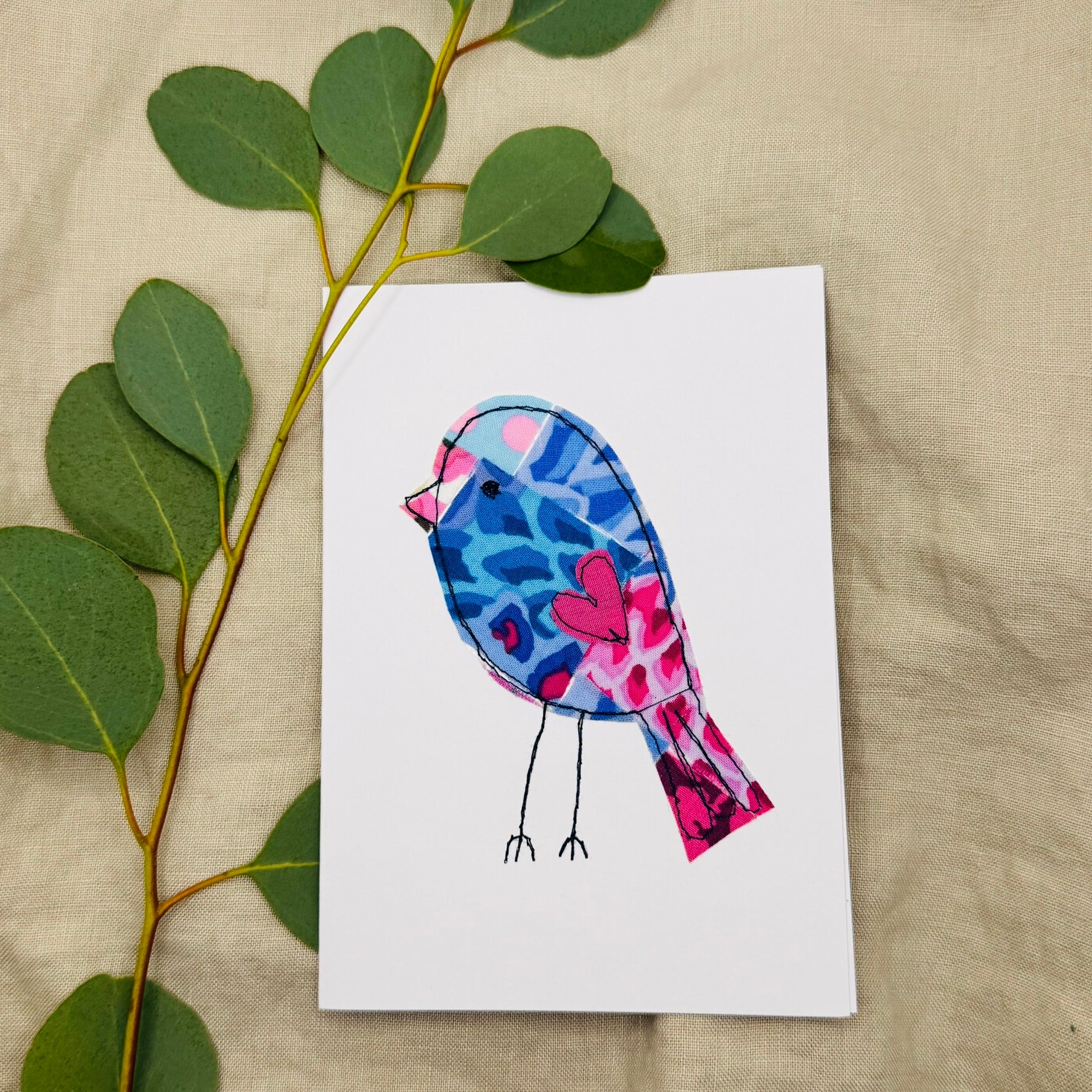 Upcycled handmade animal cards