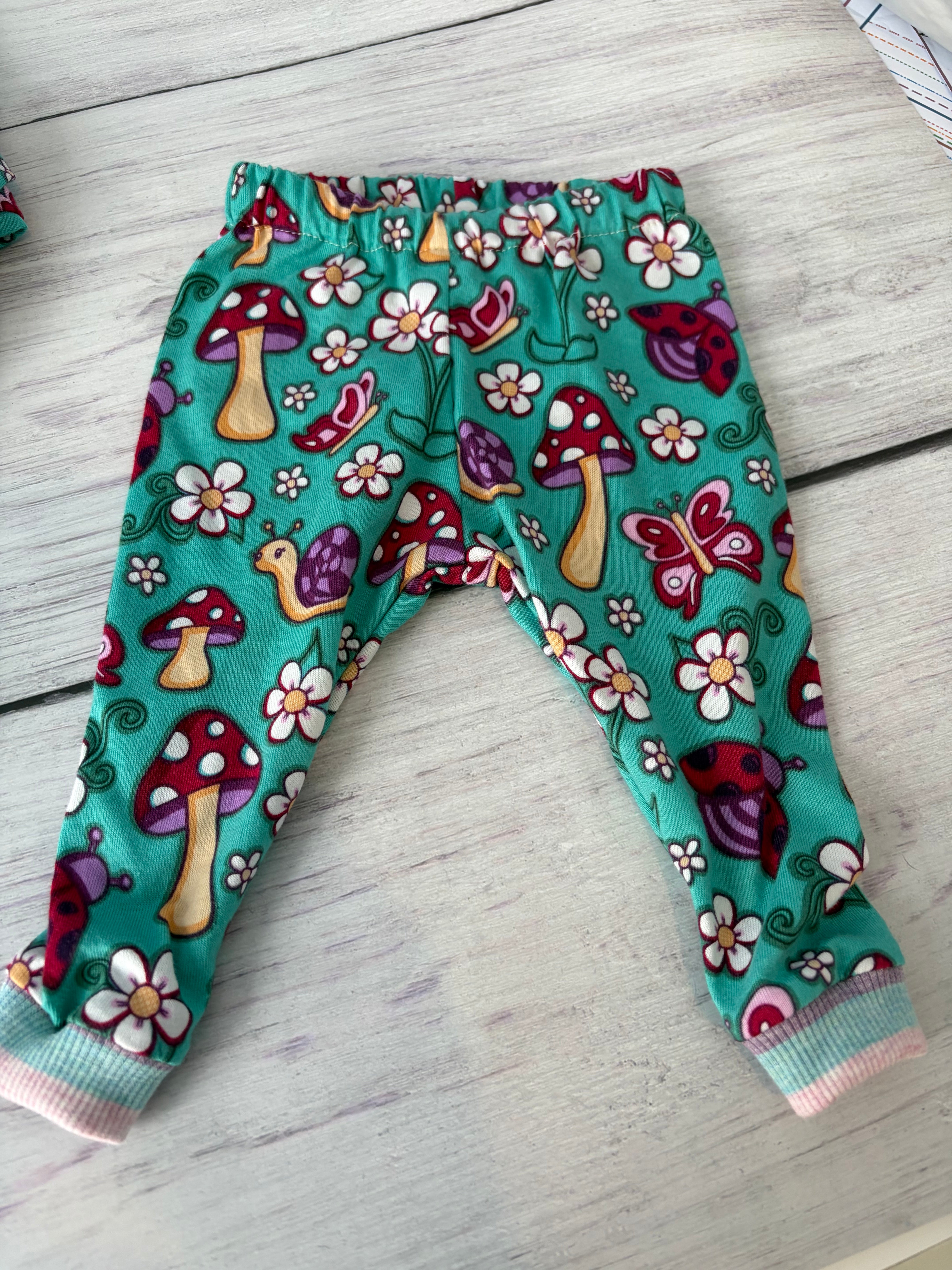 TOADSTOOL PARTY PJ’s 0-3 months