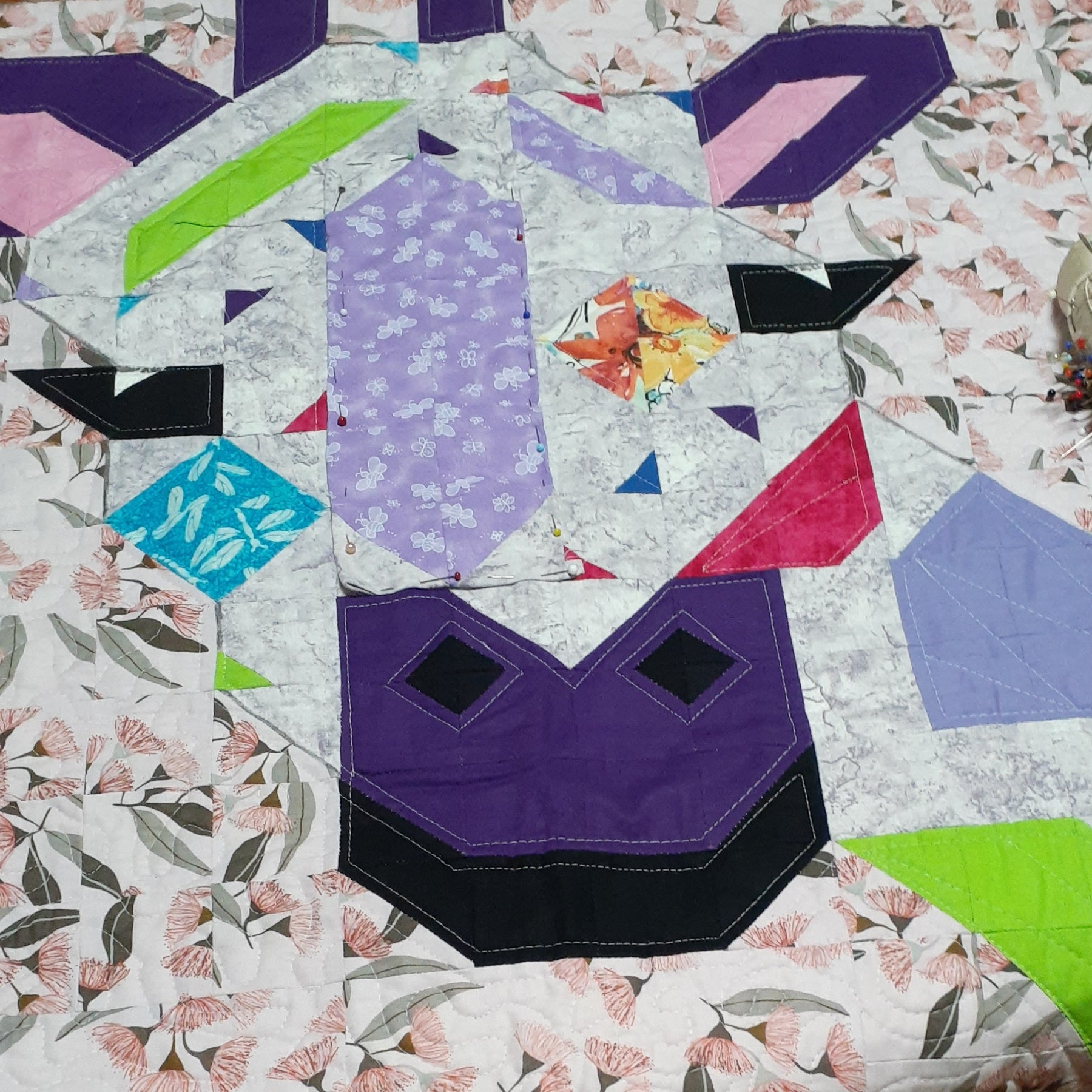 Jack the giraffe patchwork quilt
