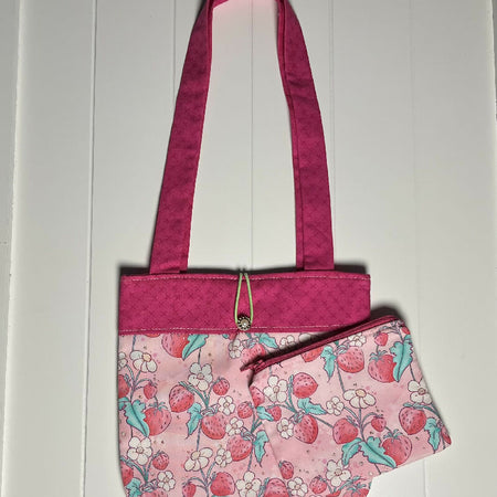 Strawberries handbag and purse