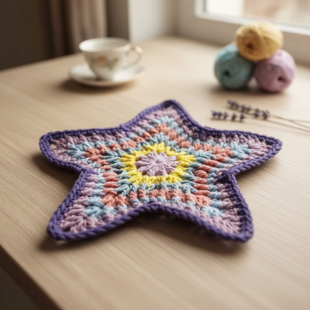 Crochet Starfish Coasters – Handmade Cotton Table Protectors – Coastal & Boho Home Decor – Australian Gift