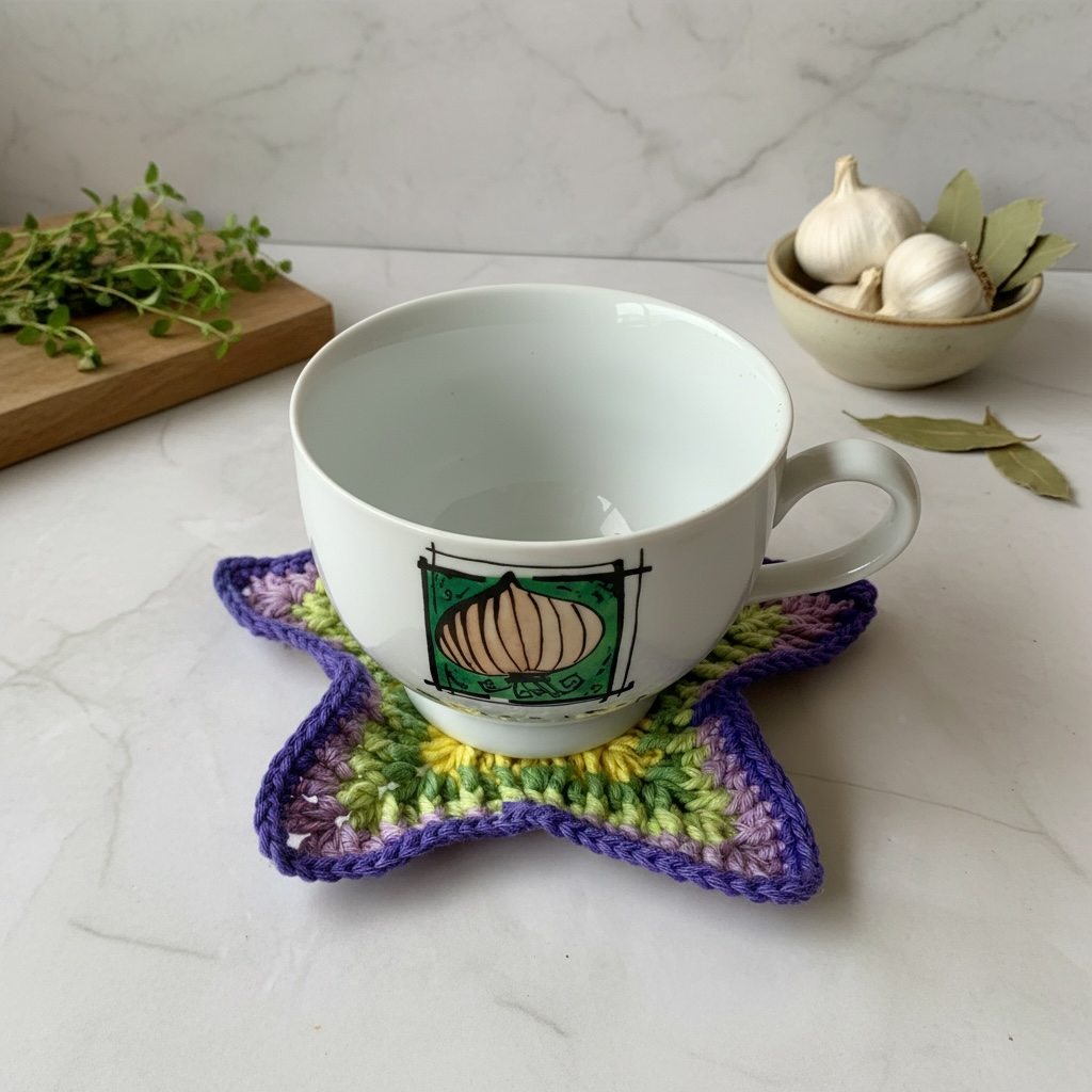 Crochet Starfish Coasters – Handmade Cotton Table Protectors – Coastal & Boho Home Decor – Australian Gift