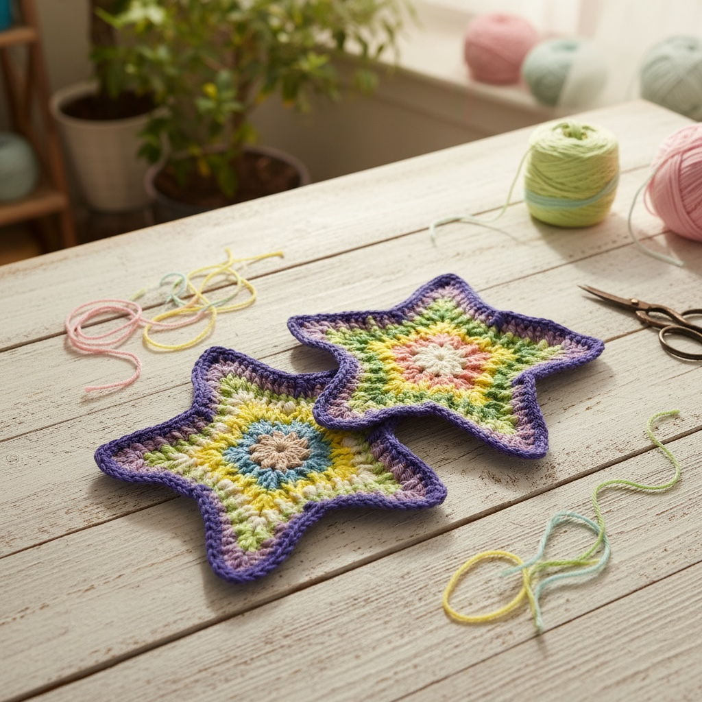 Crochet Starfish Coasters – Handmade Cotton Table Protectors – Coastal & Boho Home Decor – Australian Gift