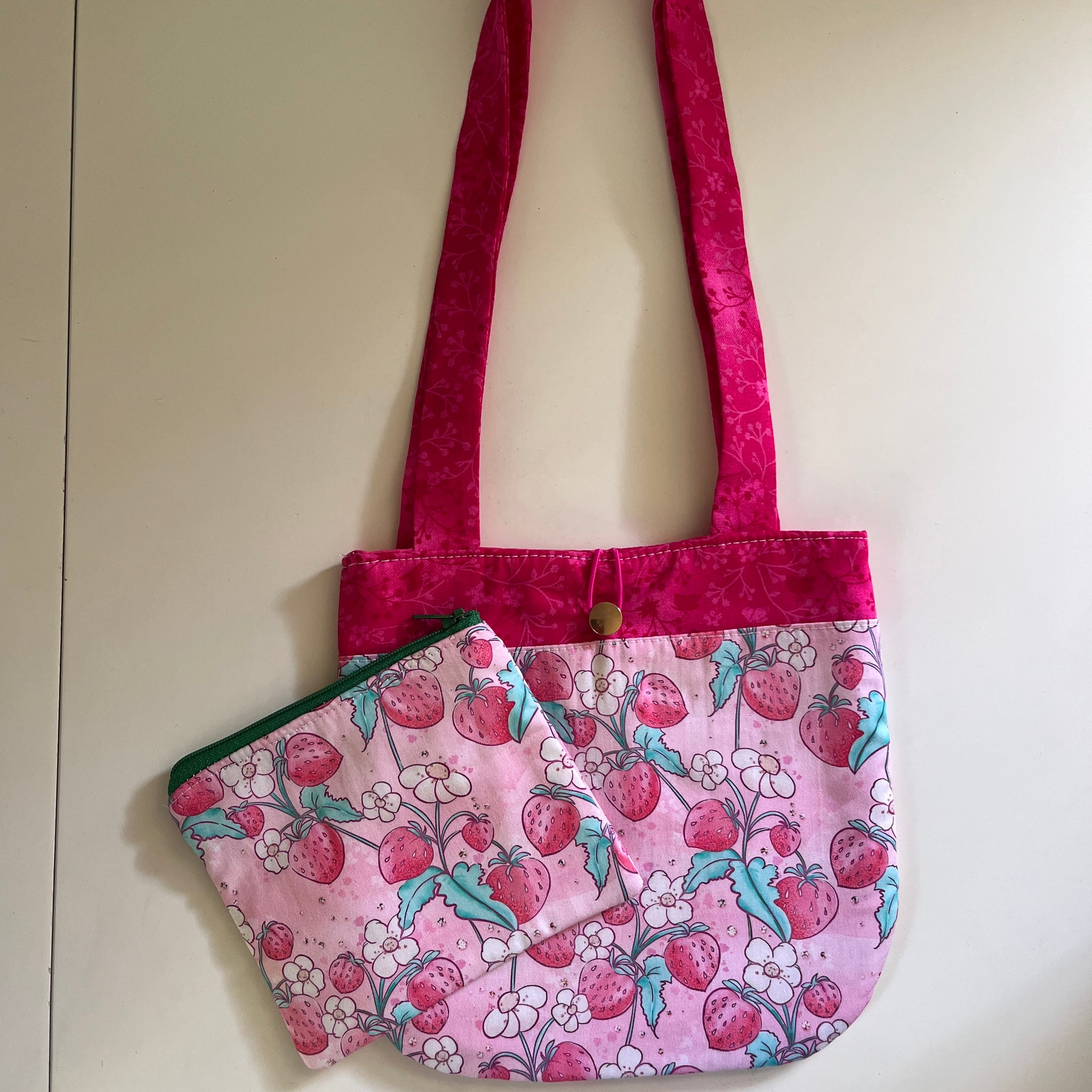 Strawberries handbag and purse